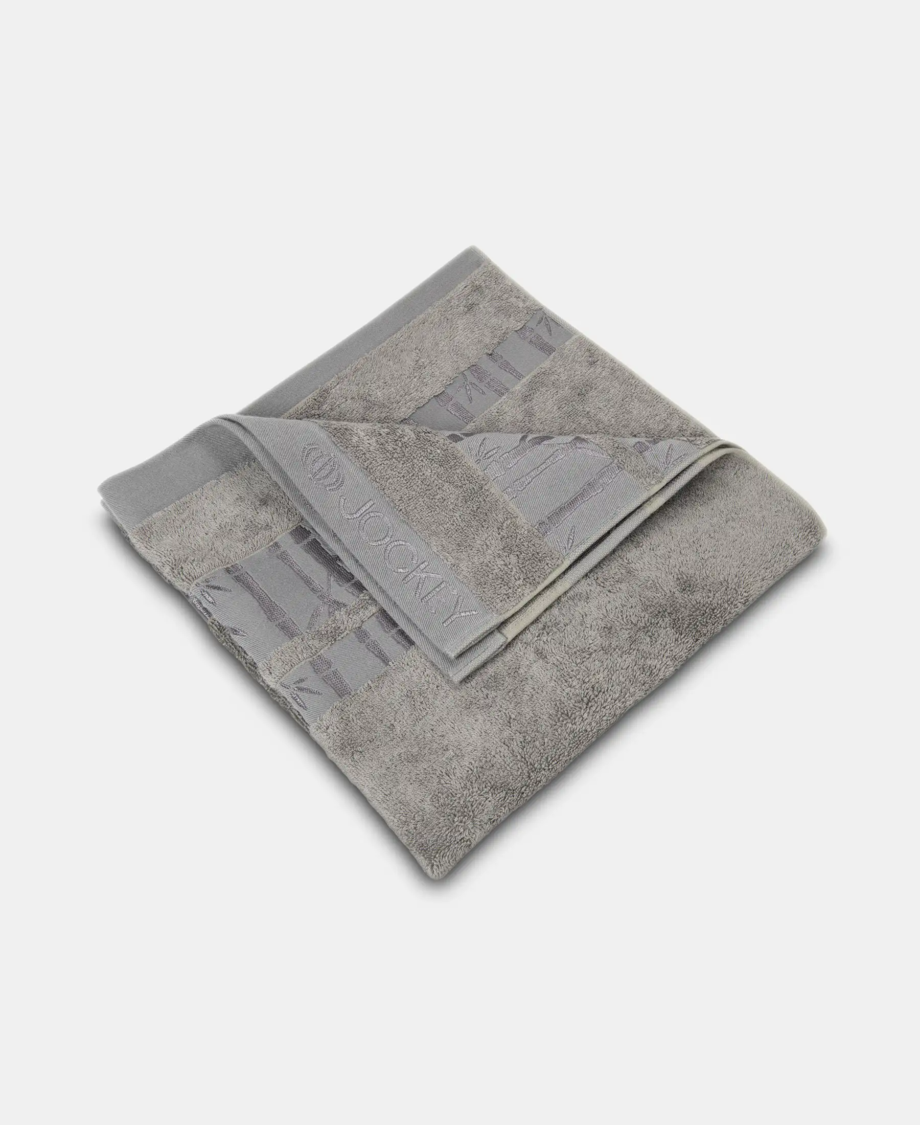 Bamboo Cotton Blend Terry Ultrasoft and Durable Bath Towel with Natural StayFresh Properties - Grey - Image 2