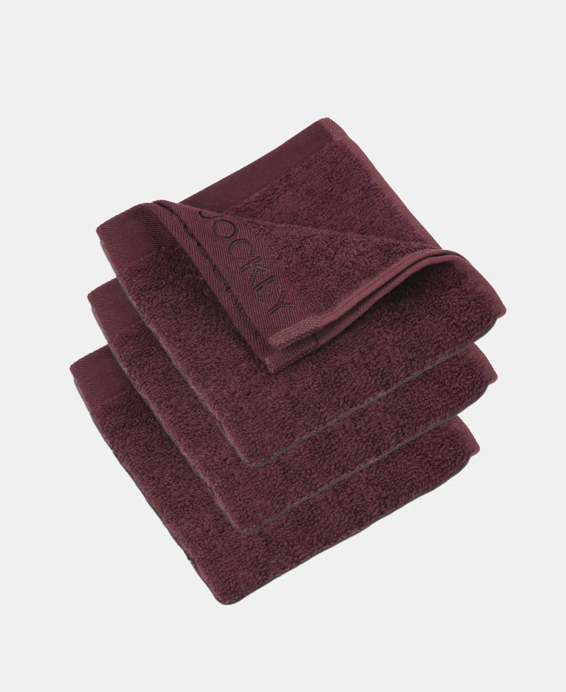 Bamboo Cotton Blend Terry Ultrasoft and Durable Face Towel with Natural StayFresh Properties - Wine Tasting (Pack of 3) - Image 5