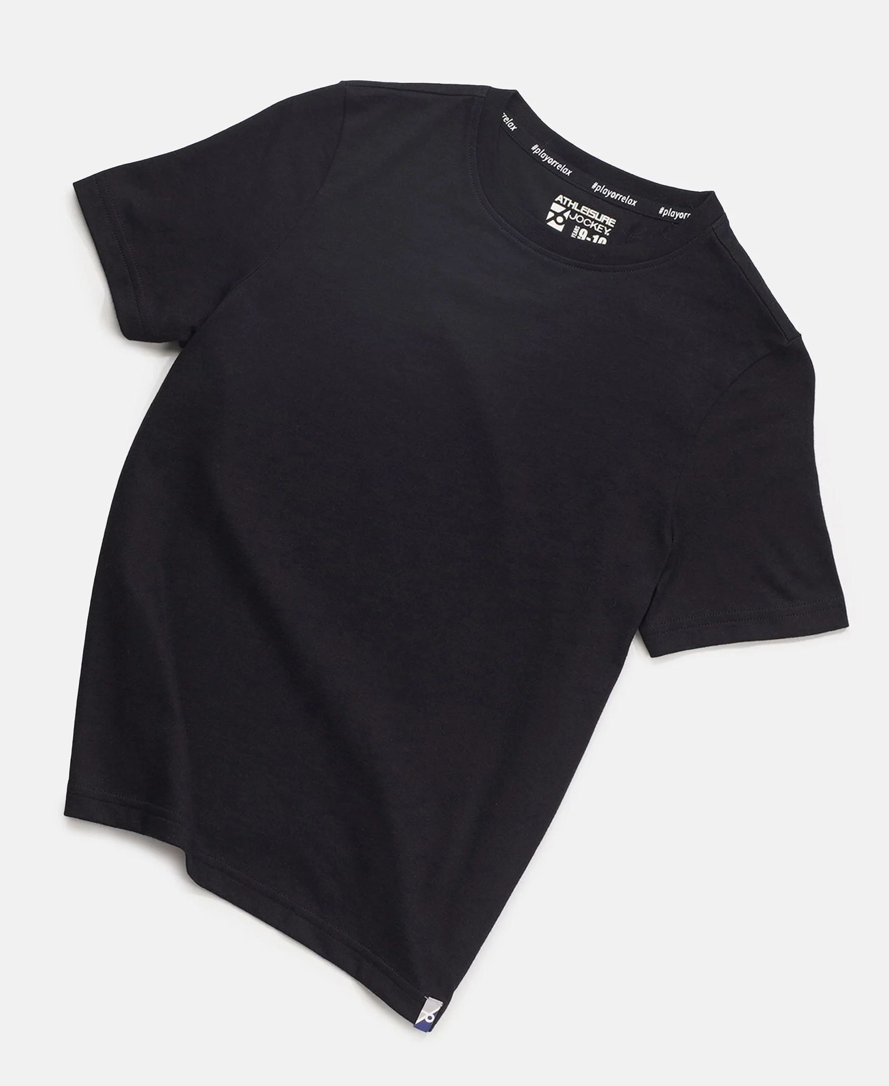 Boy's Super Combed Cotton Round Neck Half Sleeve T-Shirt - Black - Image 5