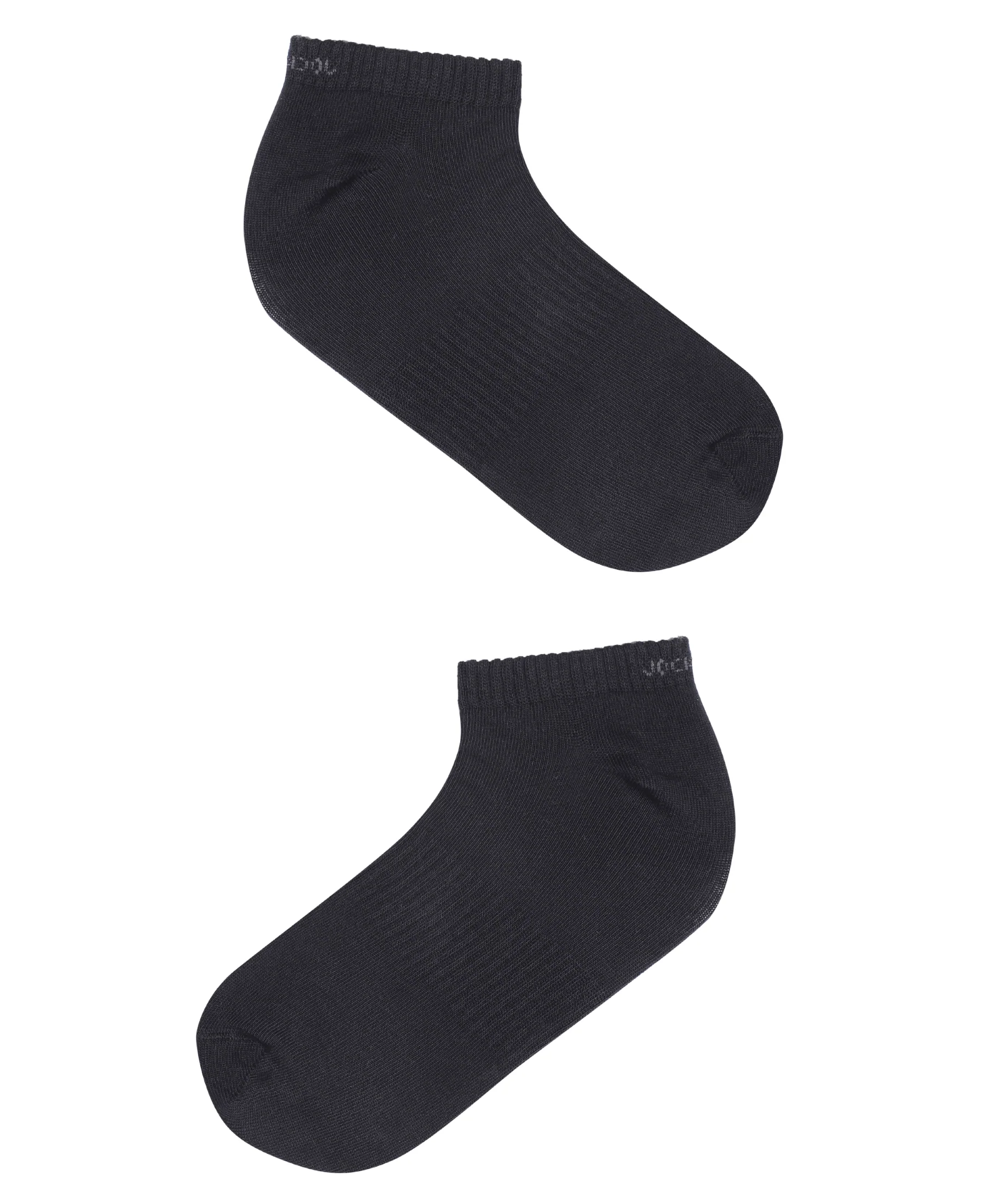 Compact Cotton Elastane Stretch Low Show Socks With StayFresh Treatment - Black - Image 7