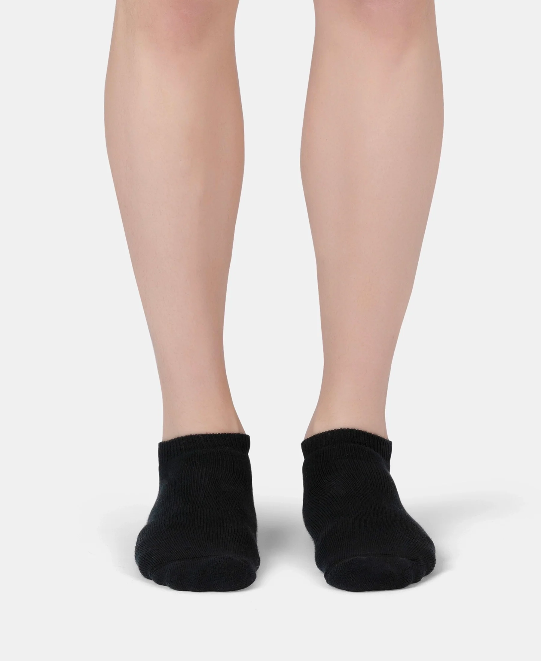 Compact Cotton Terry Low Show Socks with StayFresh Treatment - Black (Pack of 3) - Image 2