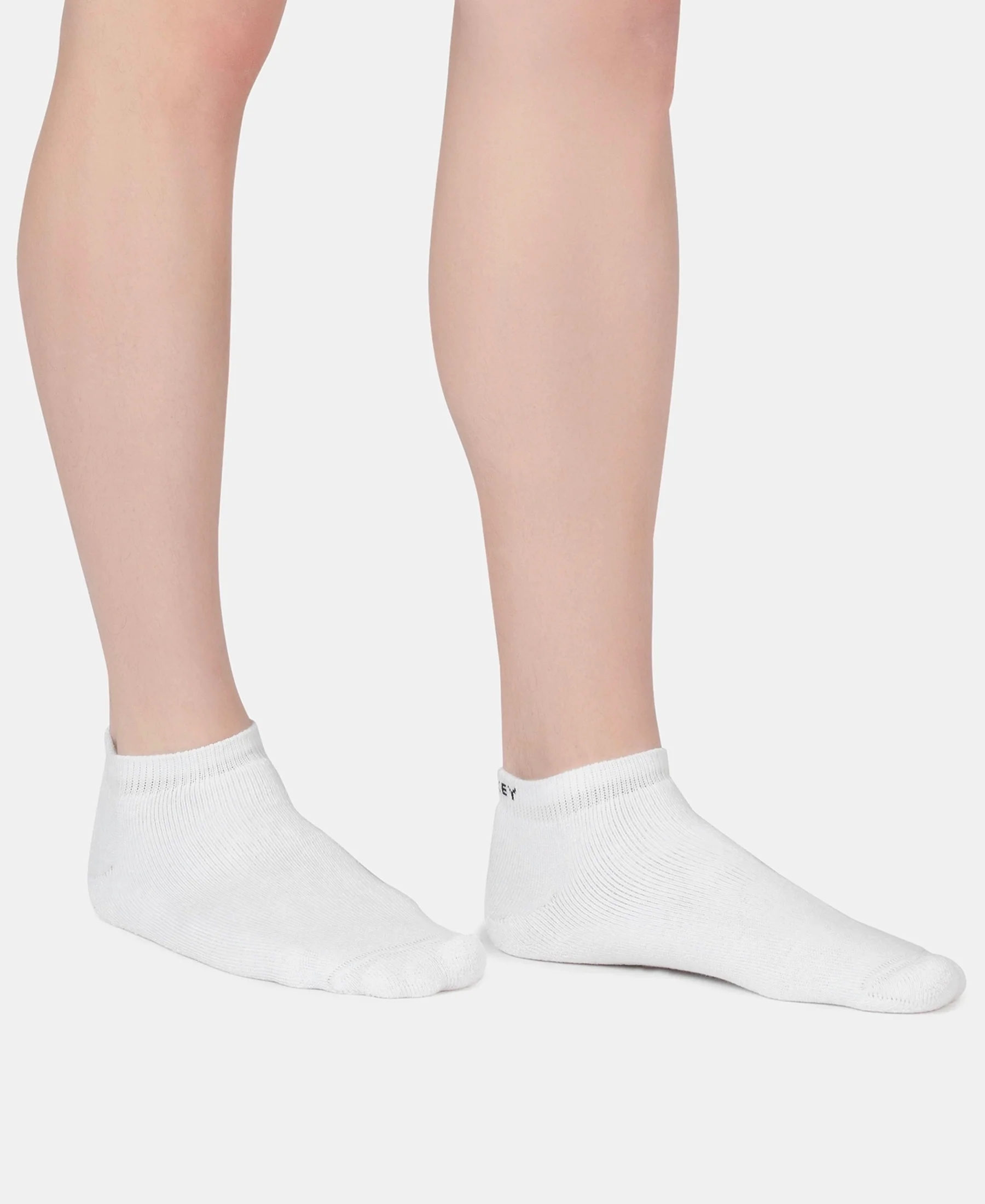 Compact Cotton Terry Low Show Socks with StayFresh Treatment - White, Mid Grey Melange & Stellar (Pack of 3) - Image 12