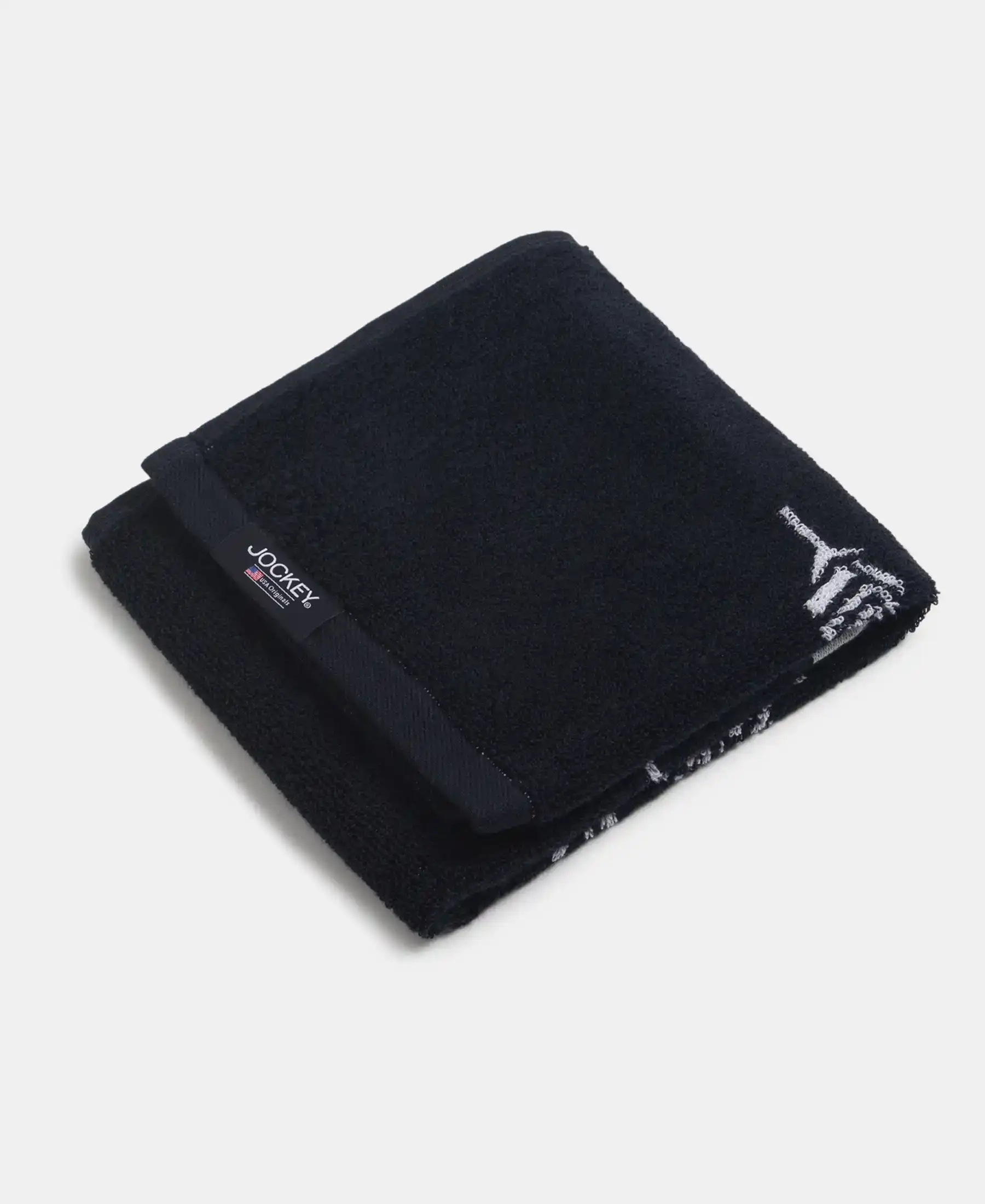 Cotton Rich Terry Ultrasoft and Durable Printed Hand Towel - Deep Navy (Pack of 2) - Image 2