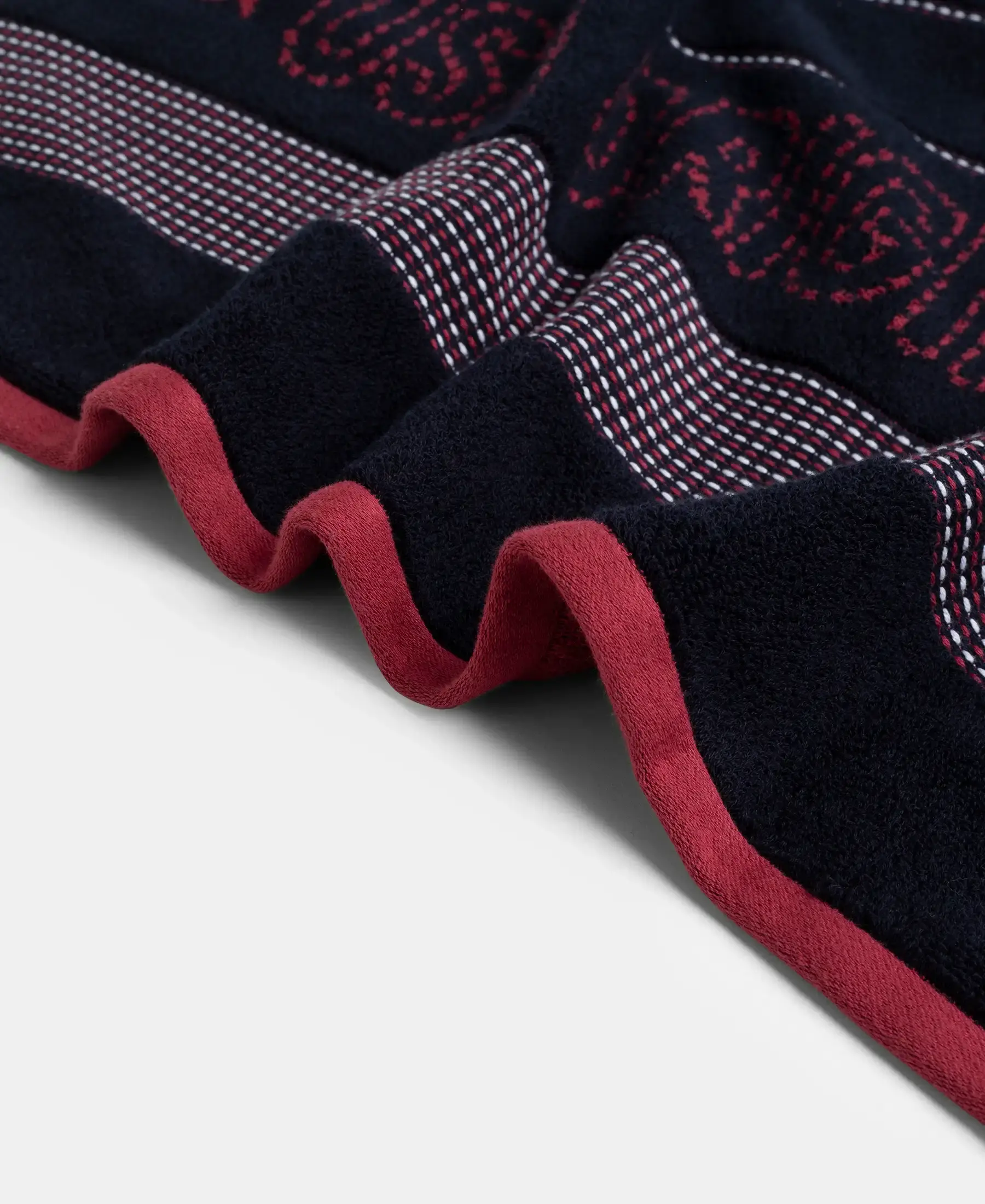 Cotton Rich Terry Ultrasoft and Durable Striped Bath Towel - Deep Navy - Image 4