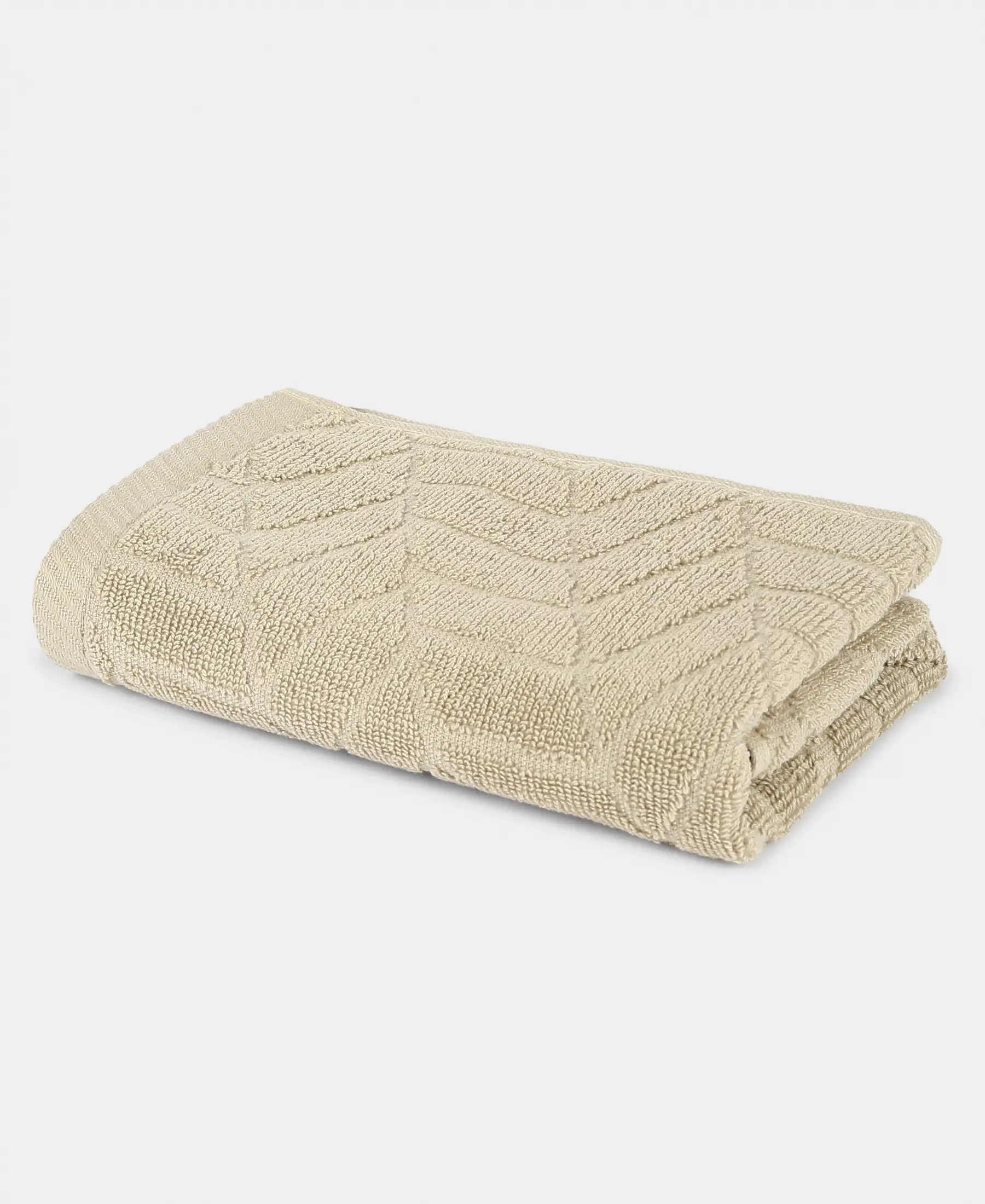 Cotton Terry Ultrasoft and Durable Patterned Hand Towel - Nomad (Pack of 2) - Image 3
