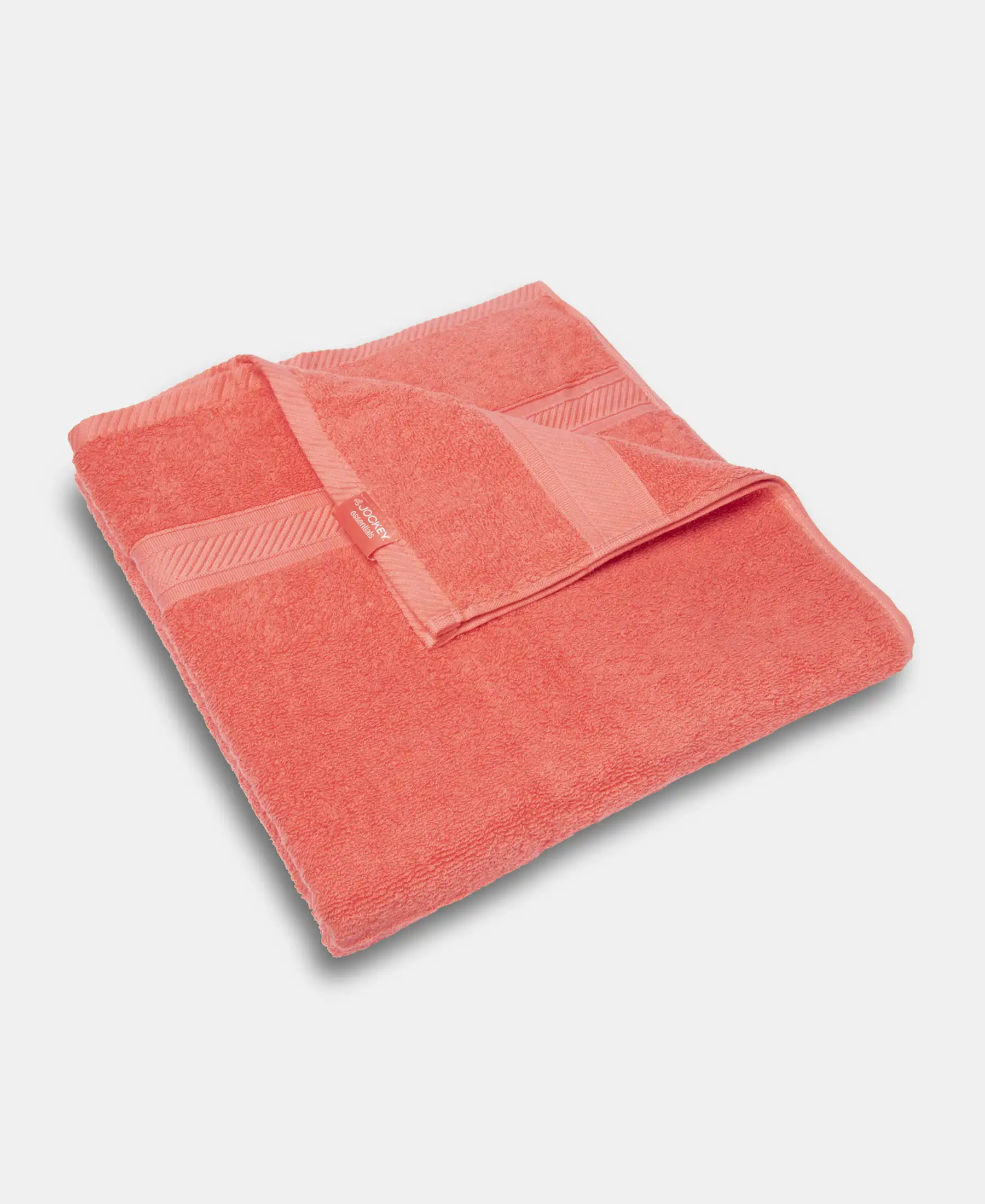 Cotton Terry Ultrasoft and Durable Solid Bath Towel - Coral - Image 2