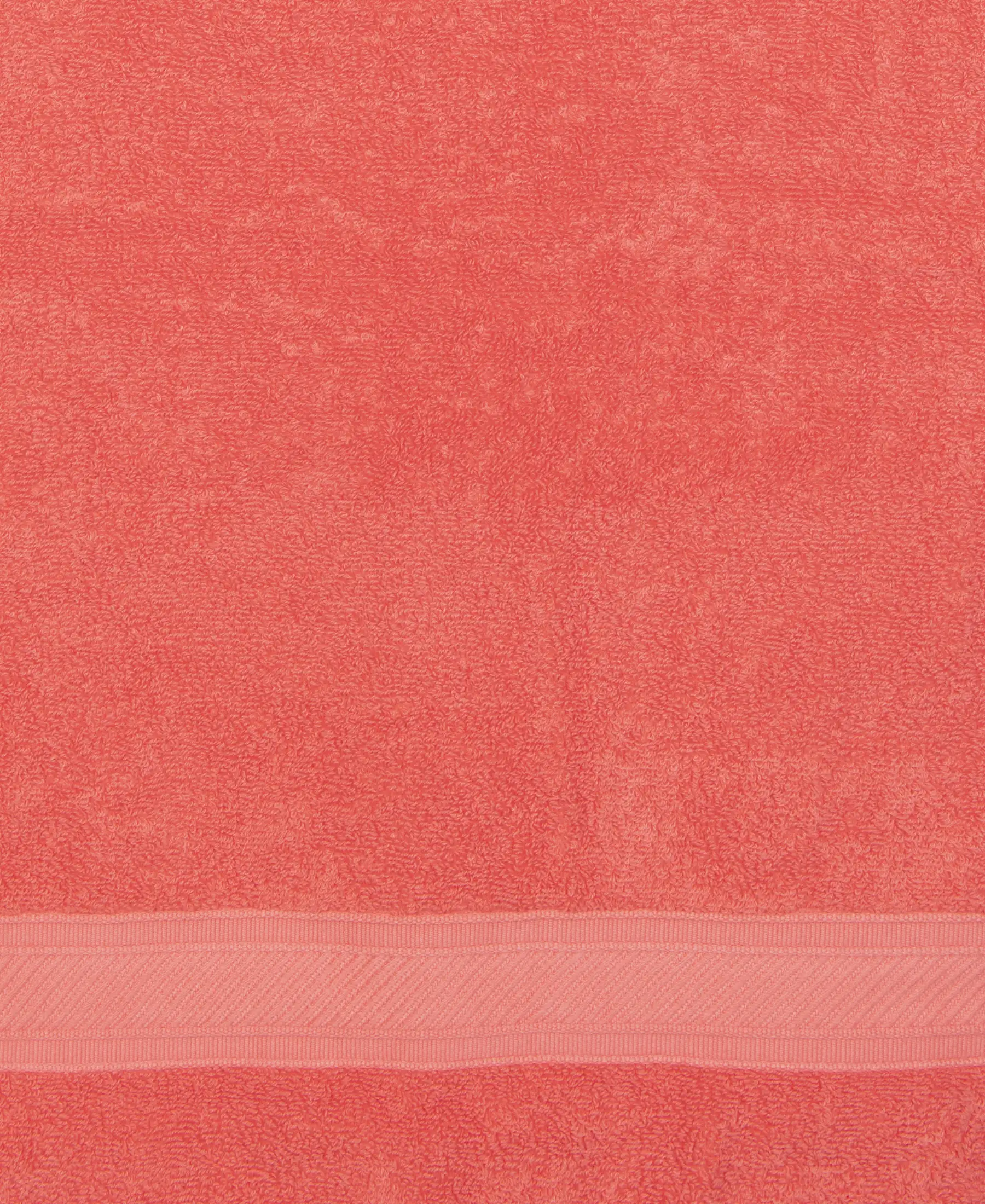 Cotton Terry Ultrasoft and Durable Solid Bath Towel - Coral - Image 4