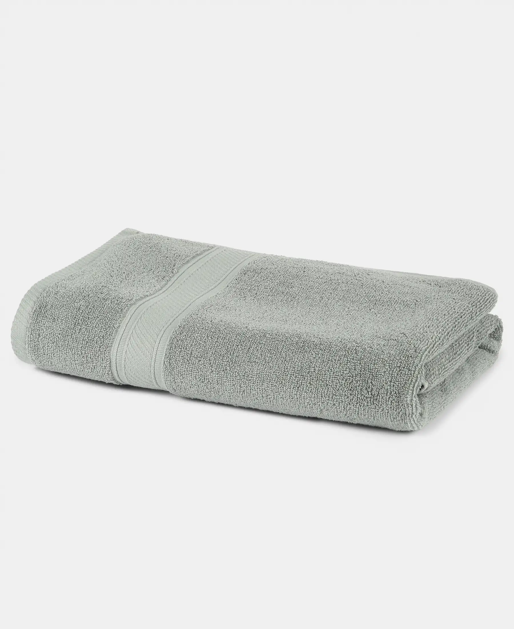 Cotton Terry Ultrasoft and Durable Solid Bath Towel - Sage - Image 2