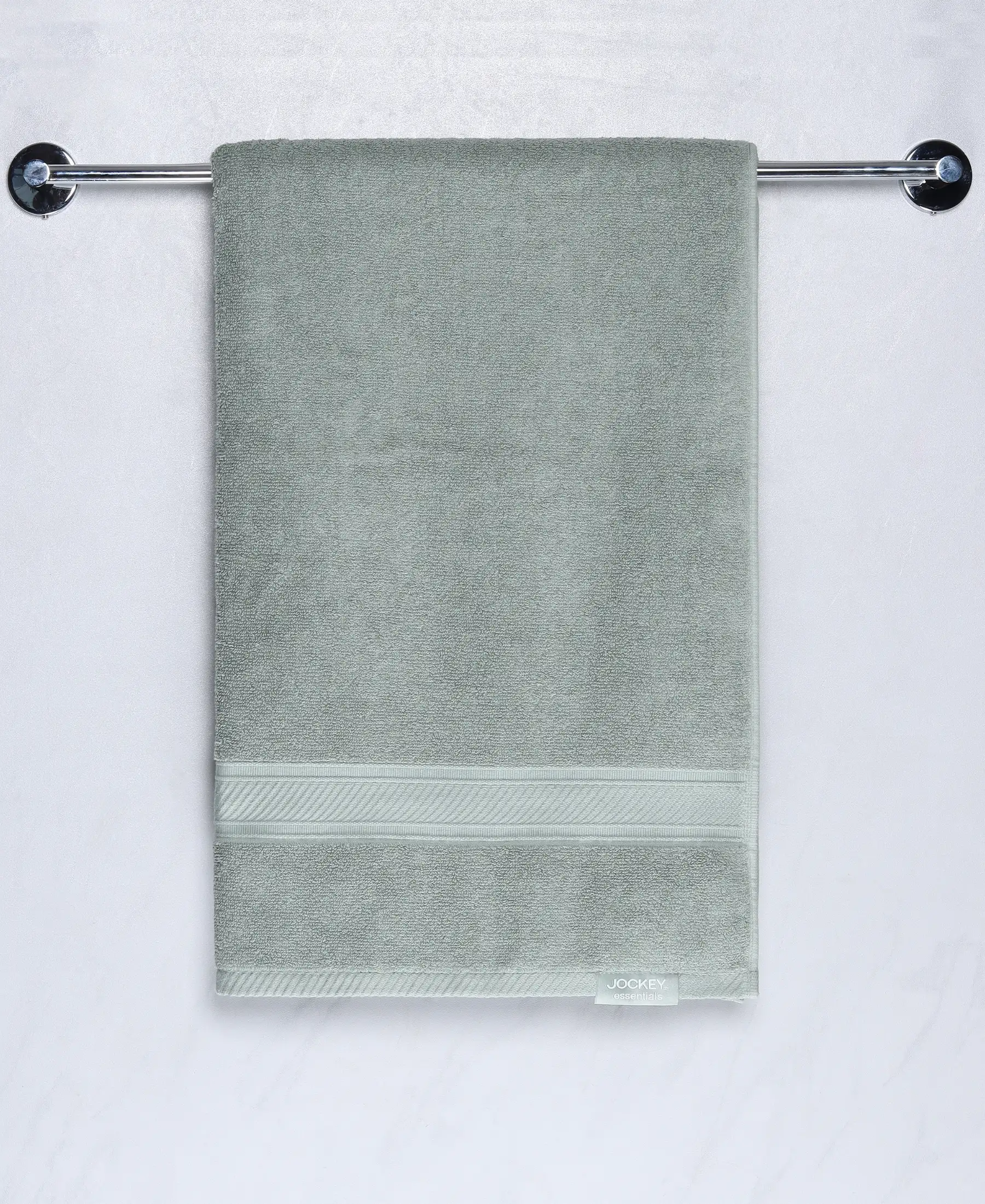 Cotton Terry Ultrasoft and Durable Solid Bath Towel - Sage - Image 5