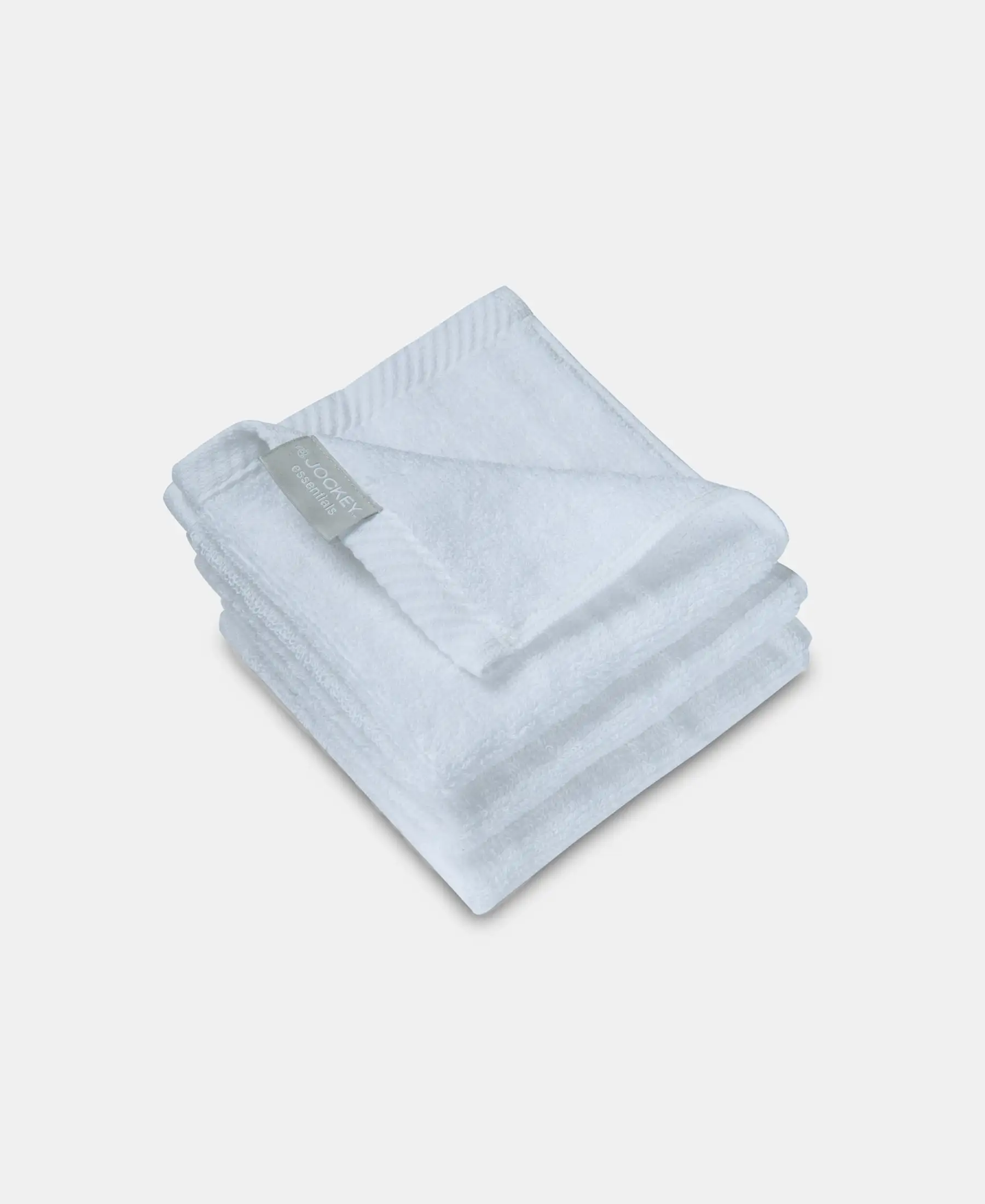 Cotton Terry Ultrasoft and Durable Solid Face Towel - White (Pack of 3) - Image 5