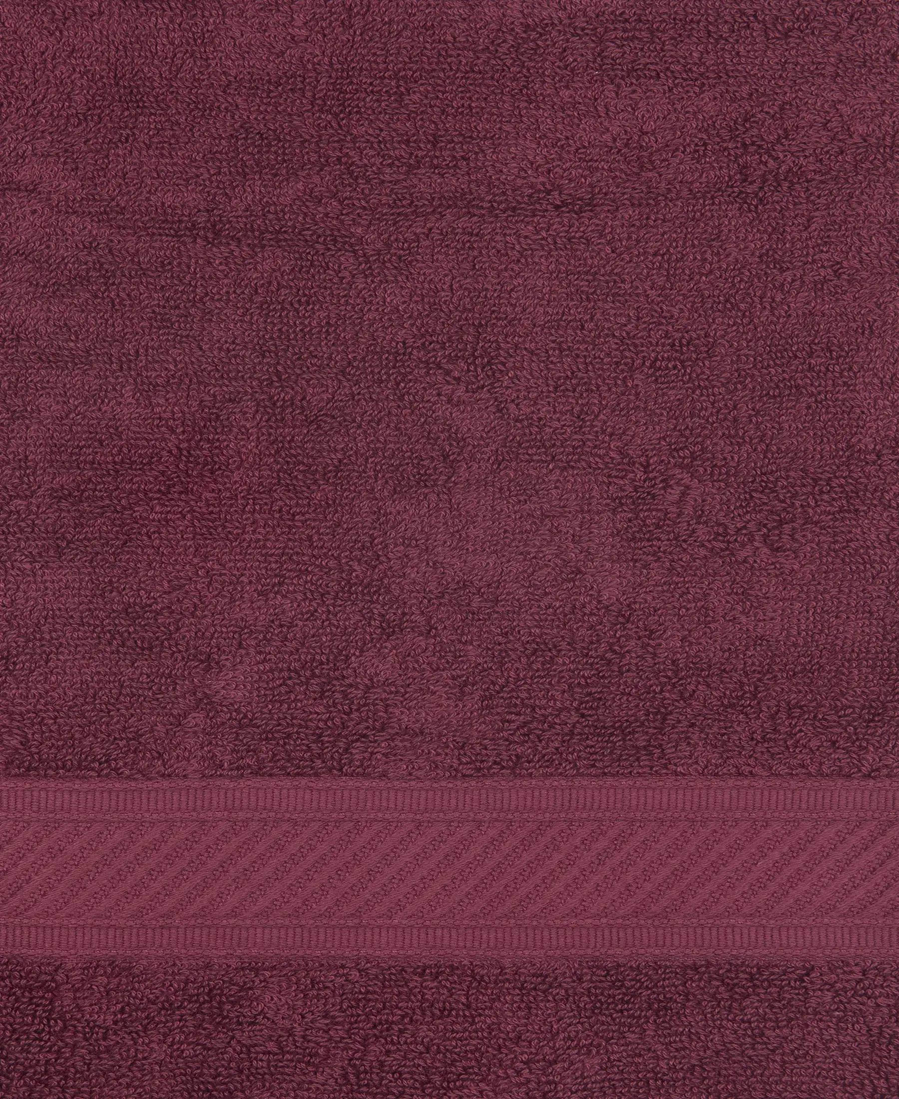 Cotton Terry Ultrasoft and Durable Solid Hand Towel - Burgundy (Pack of 2) - Image 3