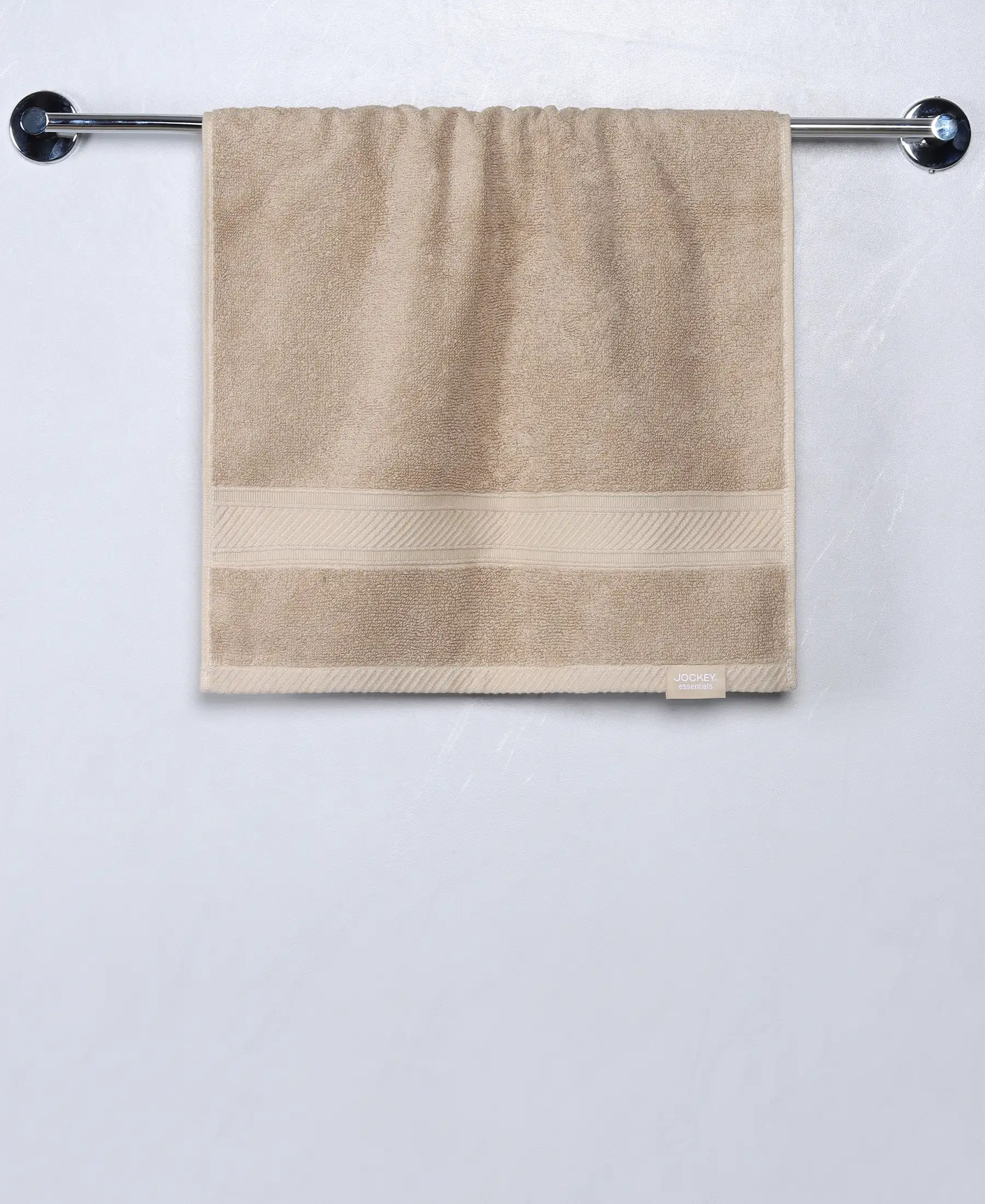 Cotton Terry Ultrasoft and Durable Solid Hand Towel - Nomad (Pack of 2) - Image 2
