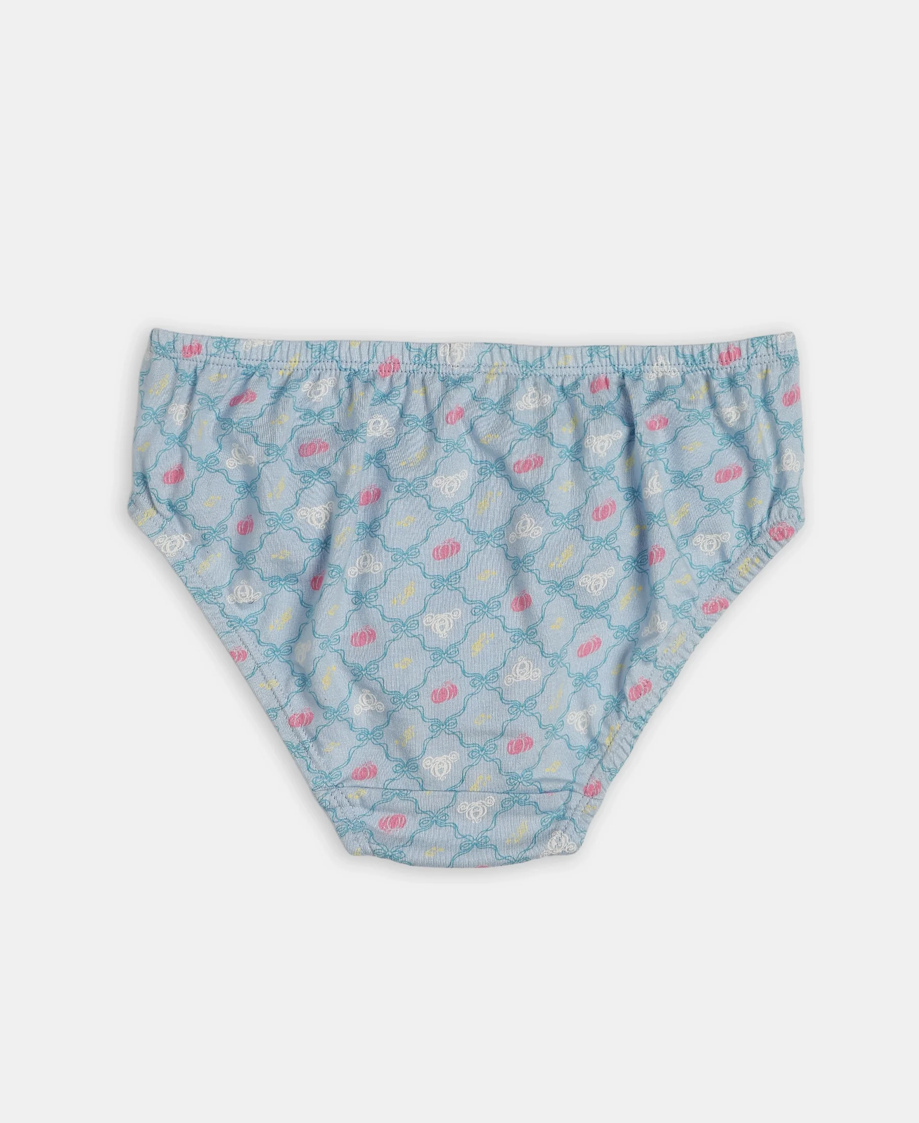 Disney Princess Collection Super Combed Cotton Printed Panty with Concealed Waistband - Skyway, Imperial Blue & Wild Rose (Pack of 3) - Image 6