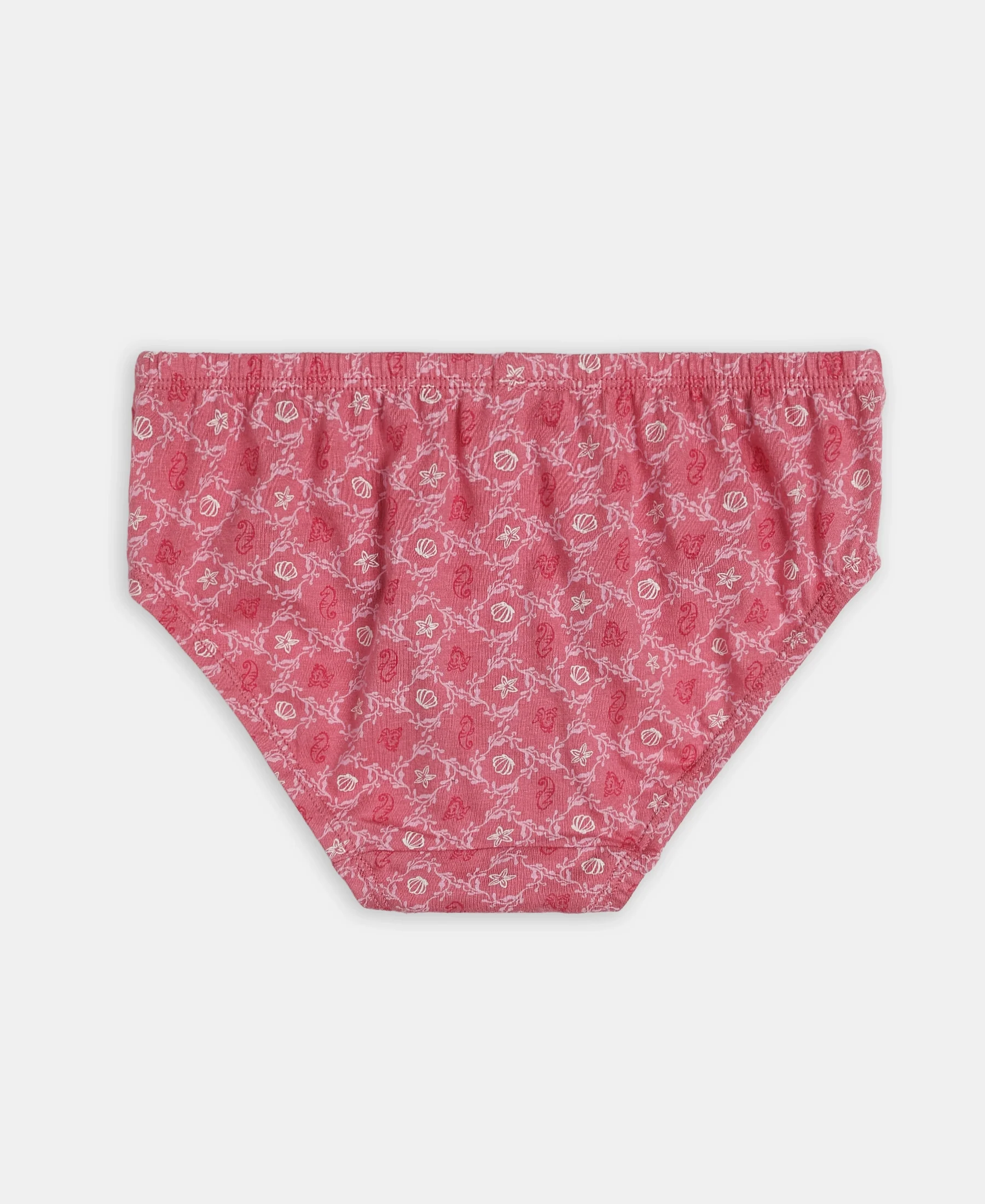 Disney Princess Collection Super Combed Cotton Printed Panty with Concealed Waistband - Skyway, Imperial Blue & Wild Rose (Pack of 3) - Image 8