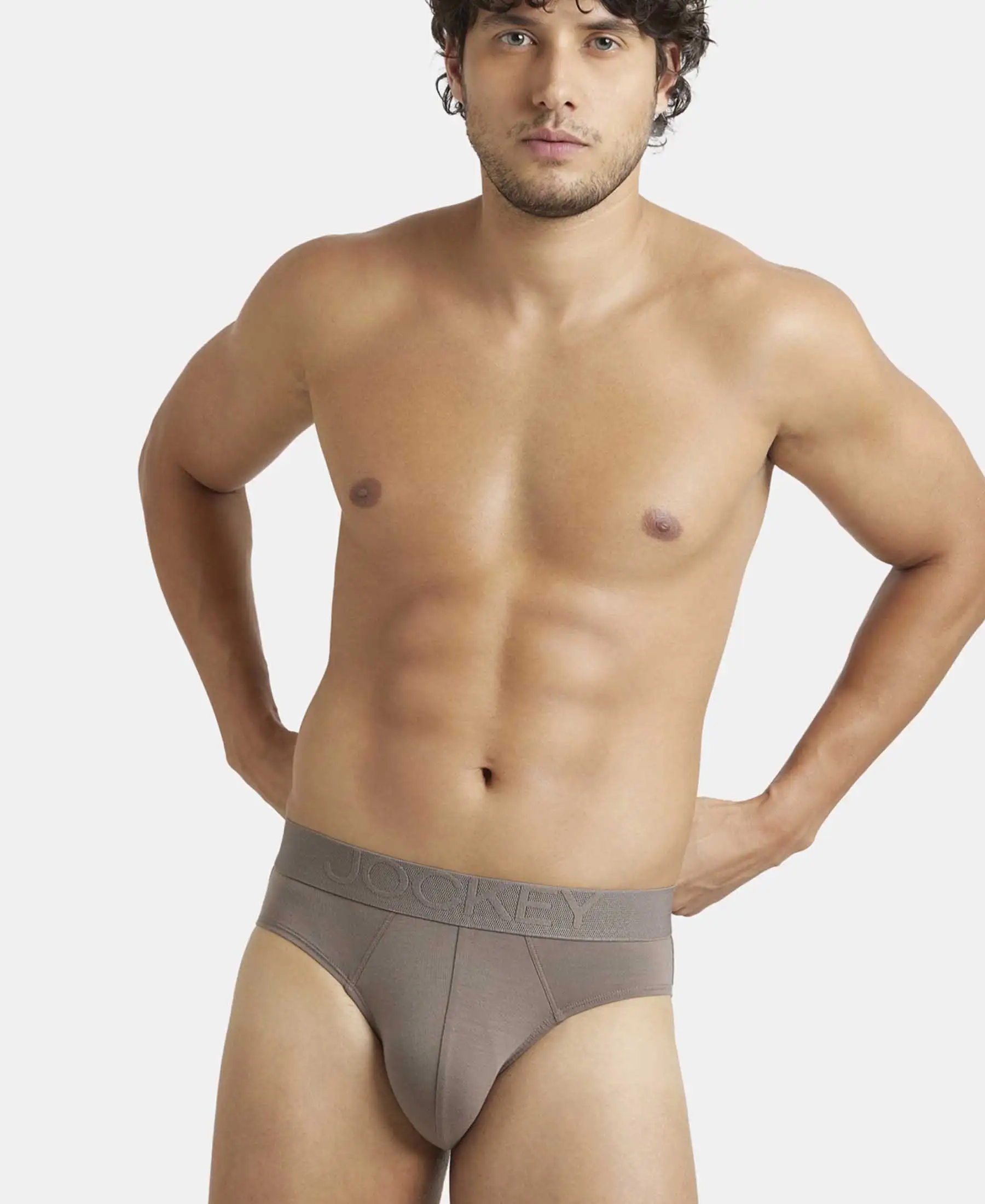 Environment Friendly Tencel Lyocell Fiber Brief With Natural Stayfresh Properties - Dark Khaki - Image 5