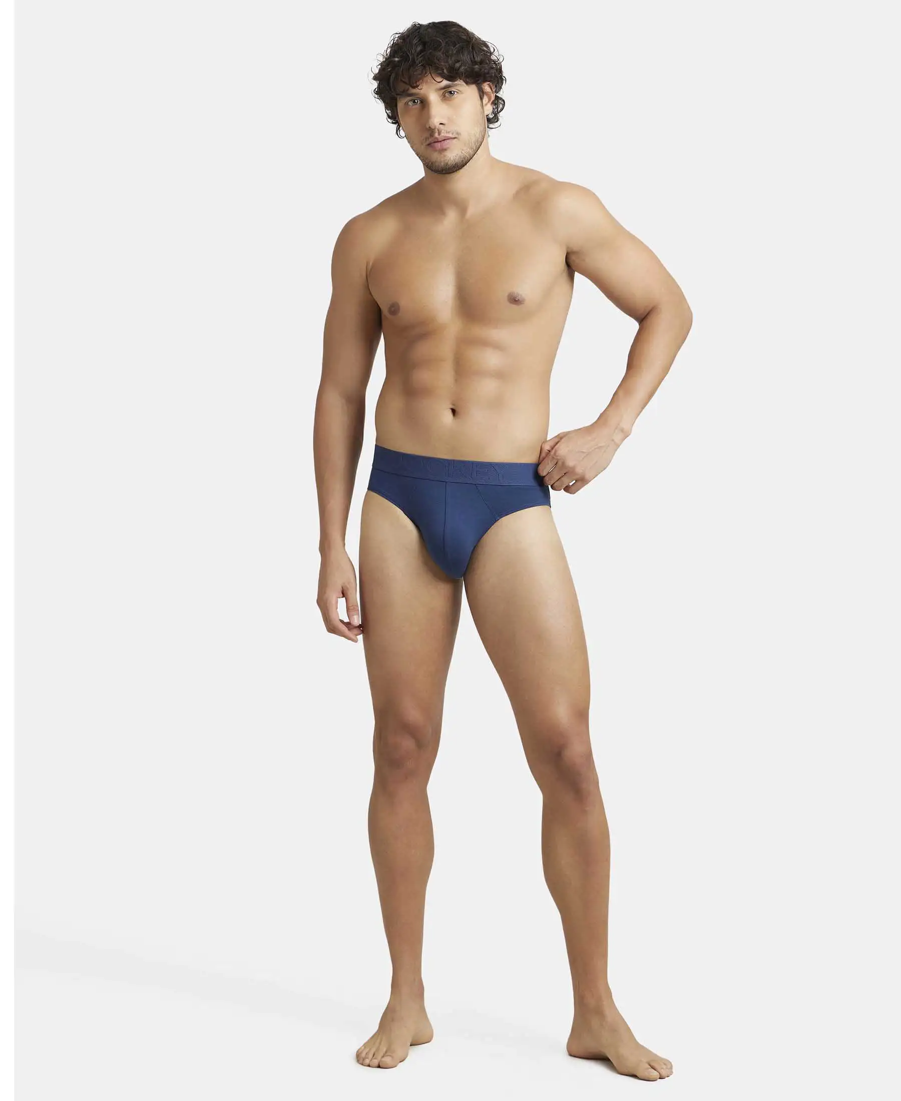 Environment Friendly Tencel Lyocell Fiber Brief With Natural Stayfresh Properties - Insignia Blue - Image 4