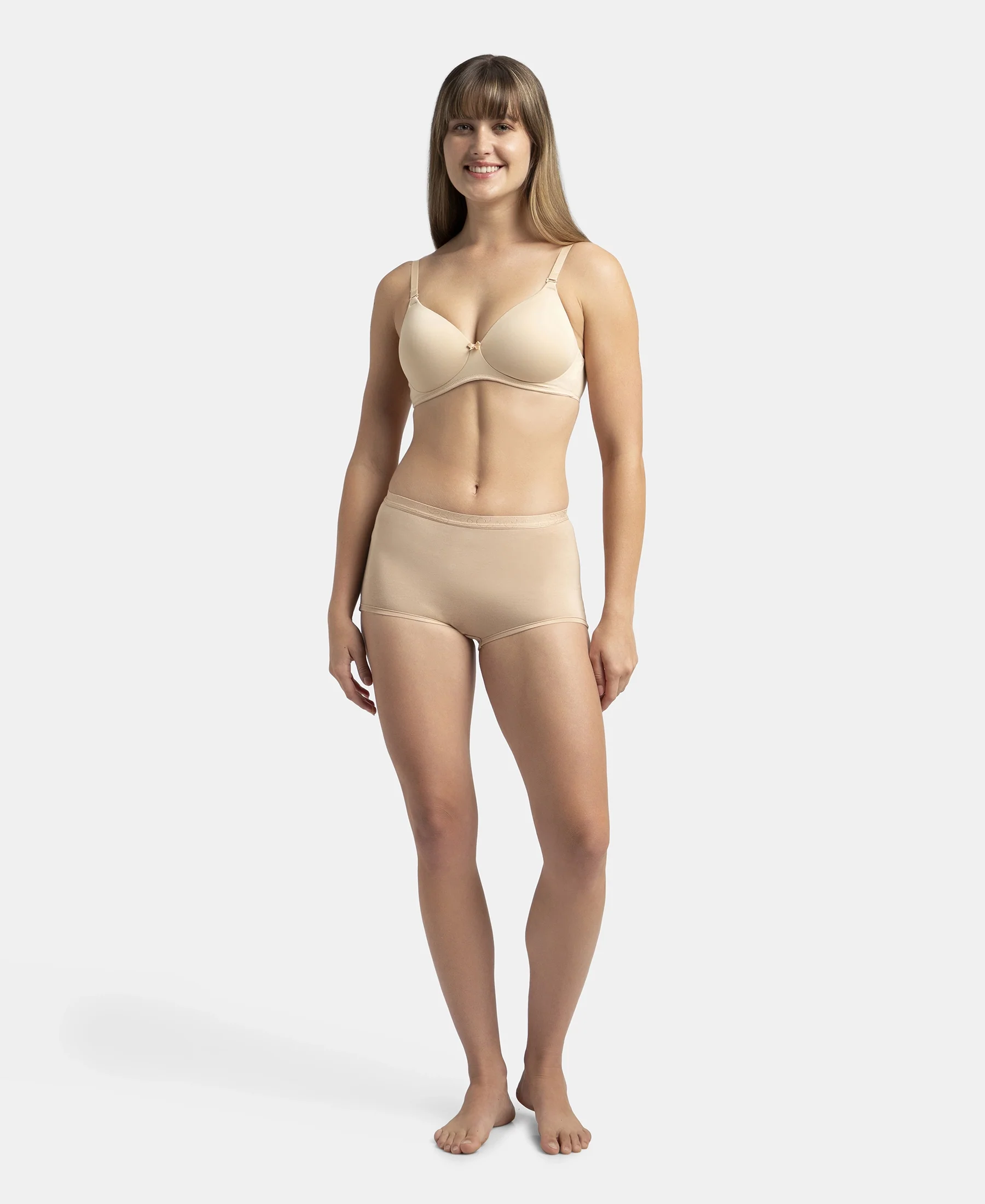 Full Coverage Micro Modal Elastane Stretch Boy Shorts with StayFresh Treatment - Skin - Image 4