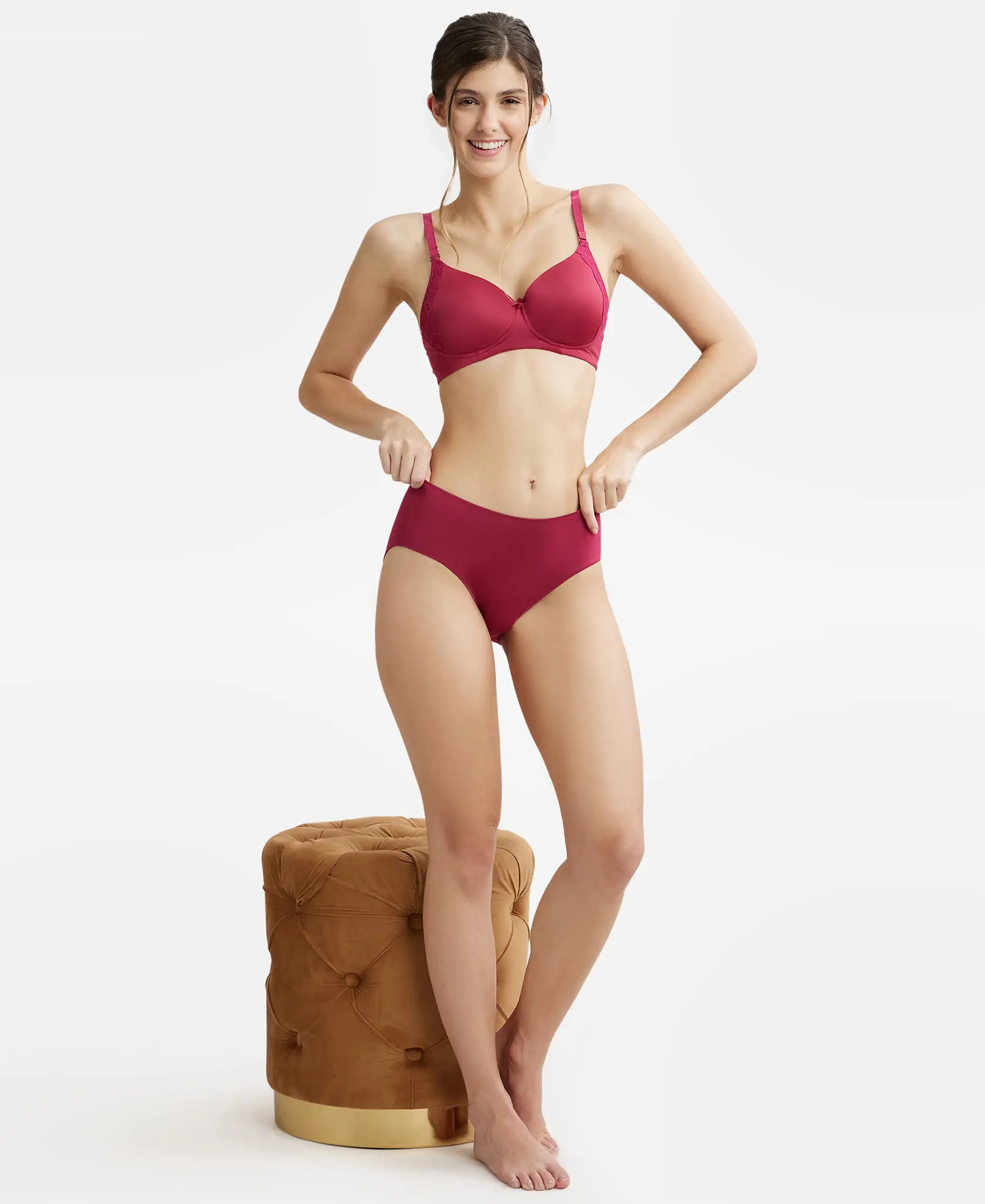 High Coverage Micro Modal Elastane Stretch Hipster With Ultrasoft Concealed Waistband - Anemone - Image 6