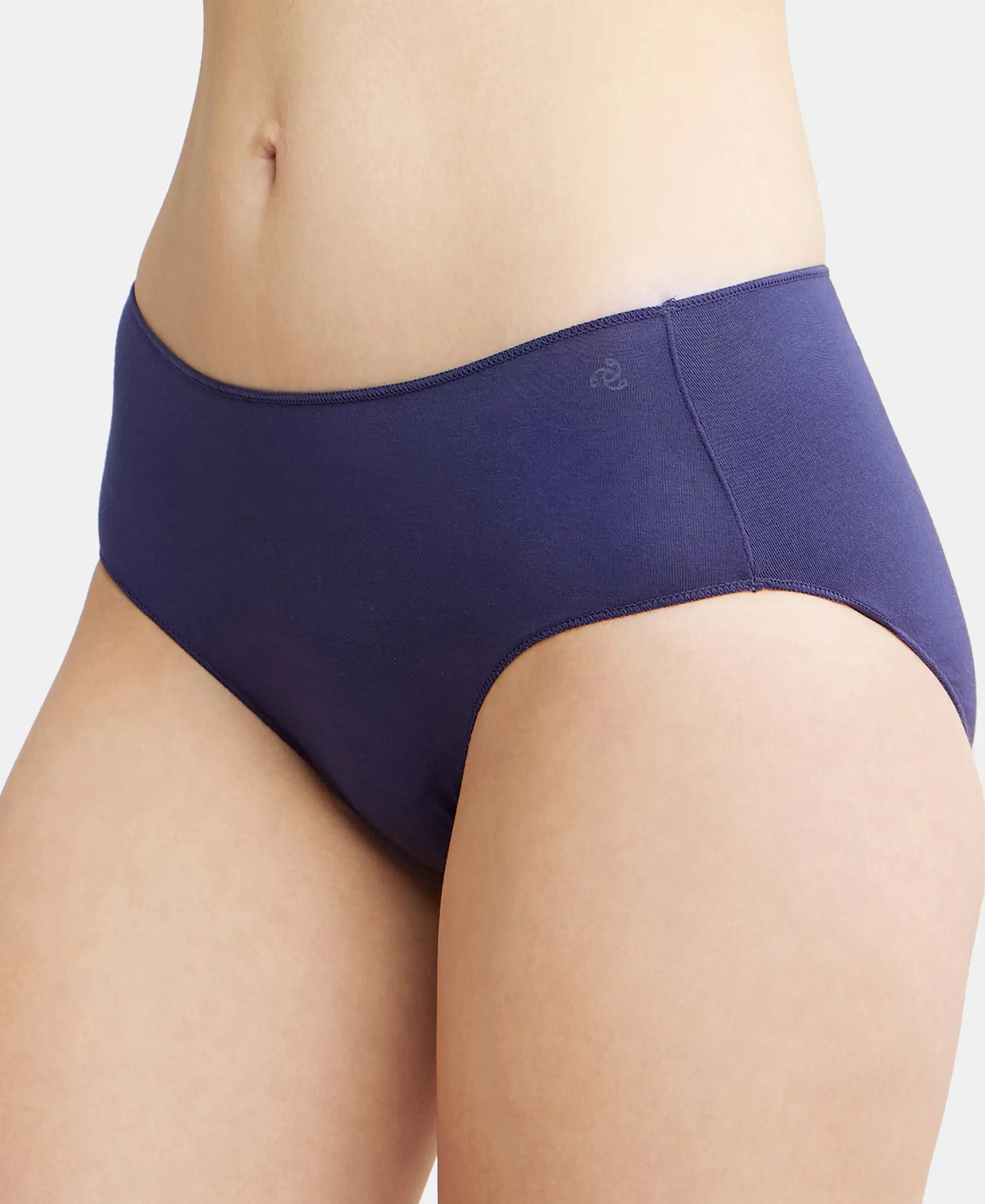High Coverage Micro Modal Elastane Stretch Hipster With Ultrasoft Concealed Waistband - Classic Navy - Image 7