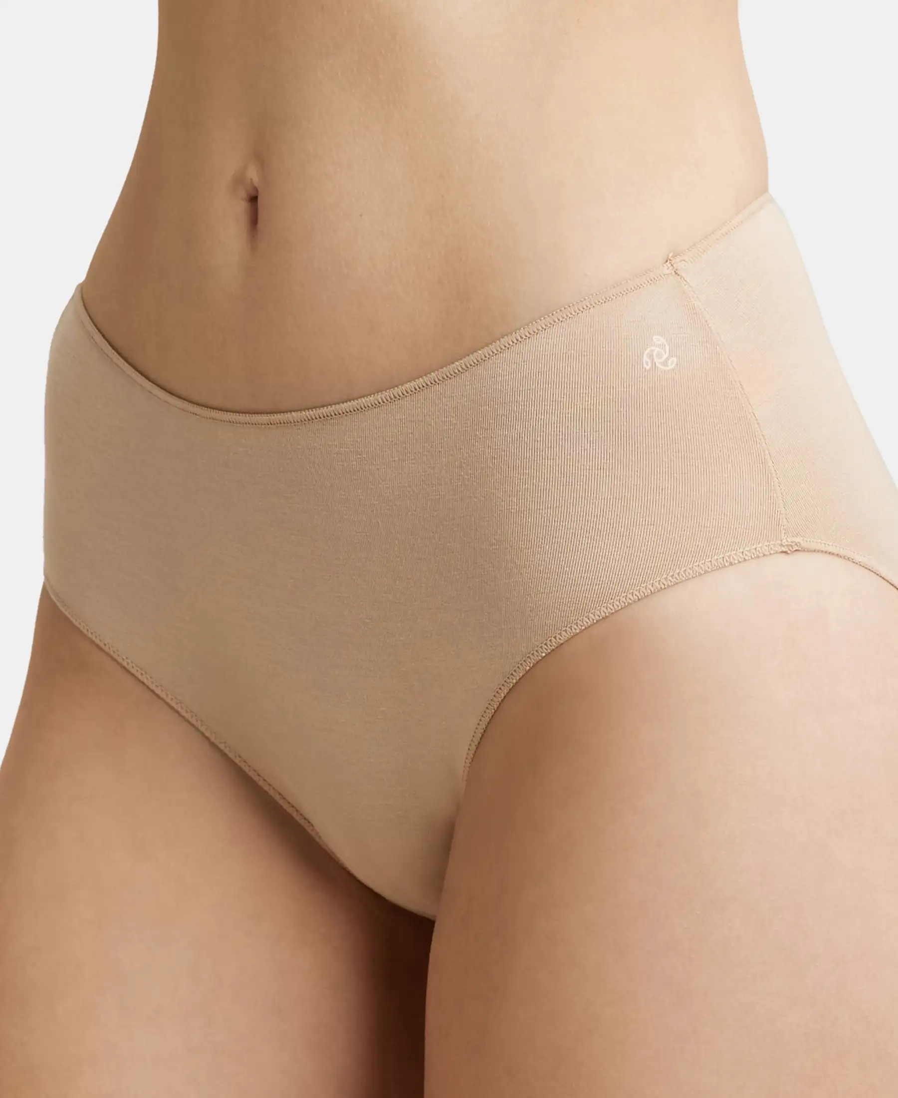High Coverage Micro Modal Elastane Stretch Hipster With Ultrasoft Concealed Waistband - Skin - Image 6