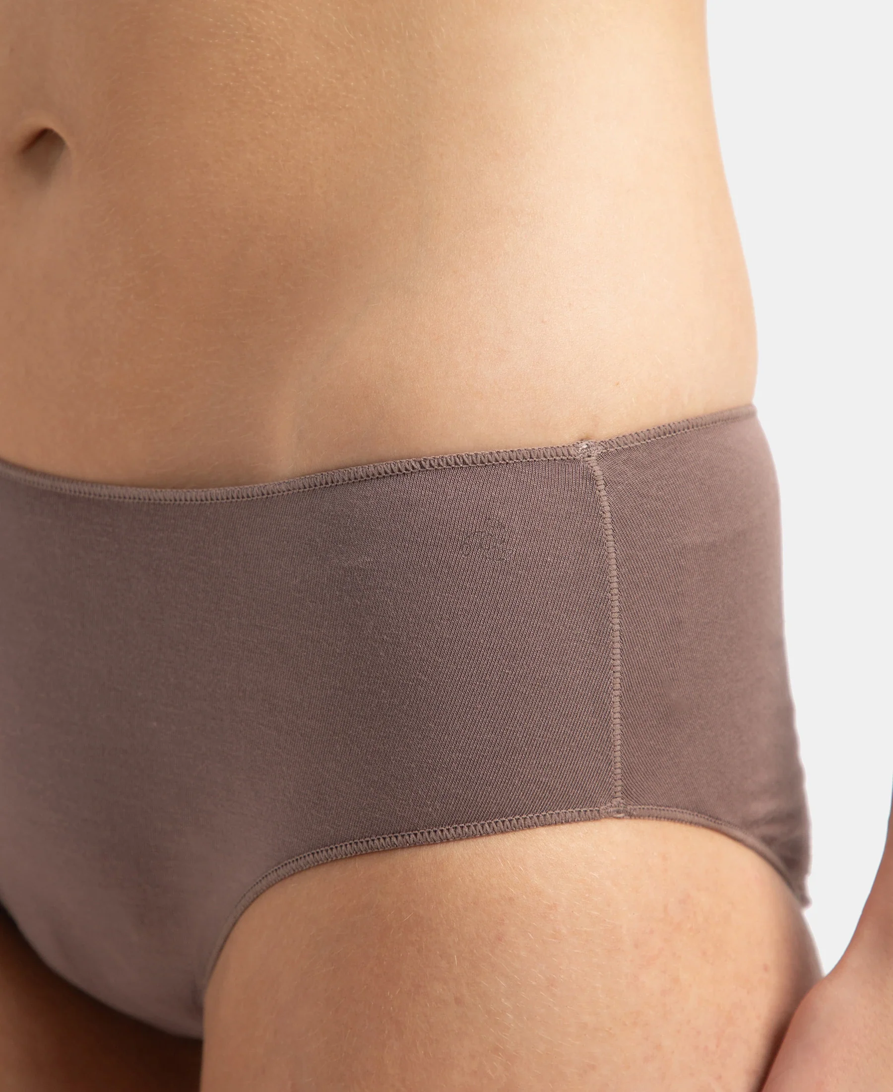 High Coverage Micro Modal Elastane Stretch Hipster With Ultrasoft Concealed Waistband - Cashmere Rose & Deep Taupe (Pack of 2) - Image 13