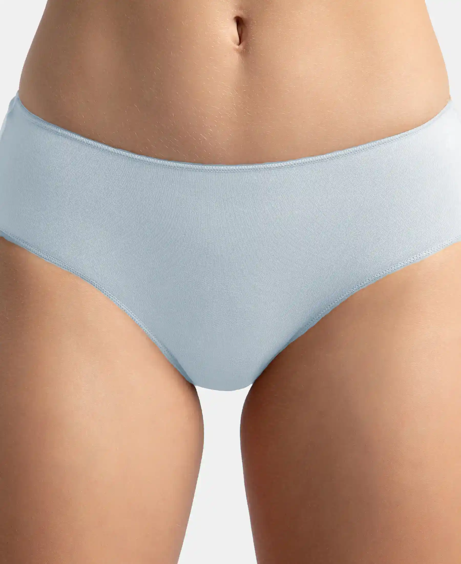 High Coverage Micro Modal Elastane Stretch Hipster With Ultrasoft Concealed Waistband - Kentucky Blue - Image 6