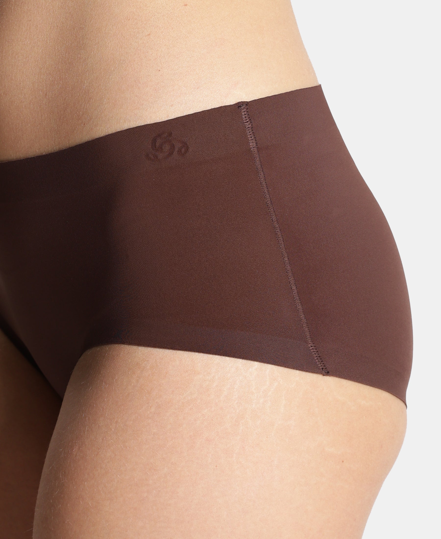 High Coverage Soft Touch Microfiber Elastane Stretch Full Brief with No Visible Pantyline - Chicory Coffee - Image 7