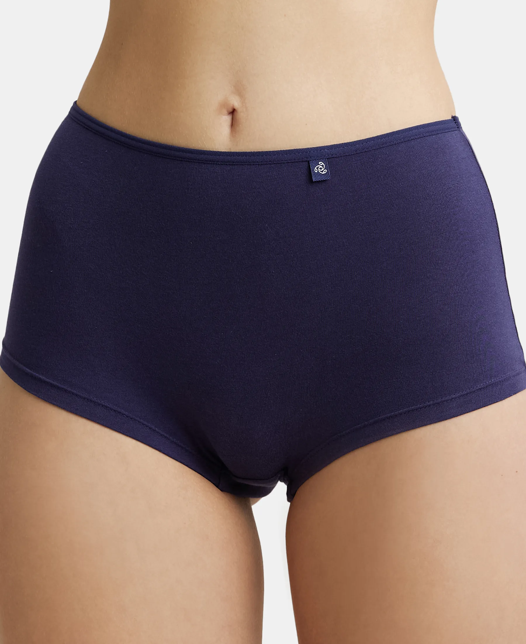 High Coverage Super Combed Cotton Elastane Stretch Boy Leg With Concealed Waistband and StayFresh Treatment - Classic Navy - Image 7