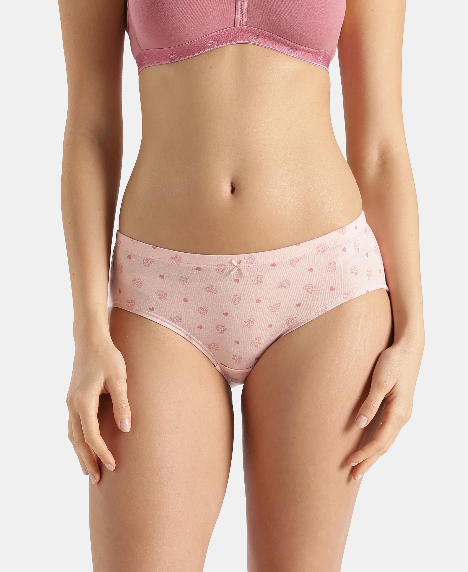 High Coverage Super Combed Cotton Elastane Stretch High Waist Hipster With Concealed Waistband and StayFresh Treatment - Assorted Prints (Pack of 3) - Image 3