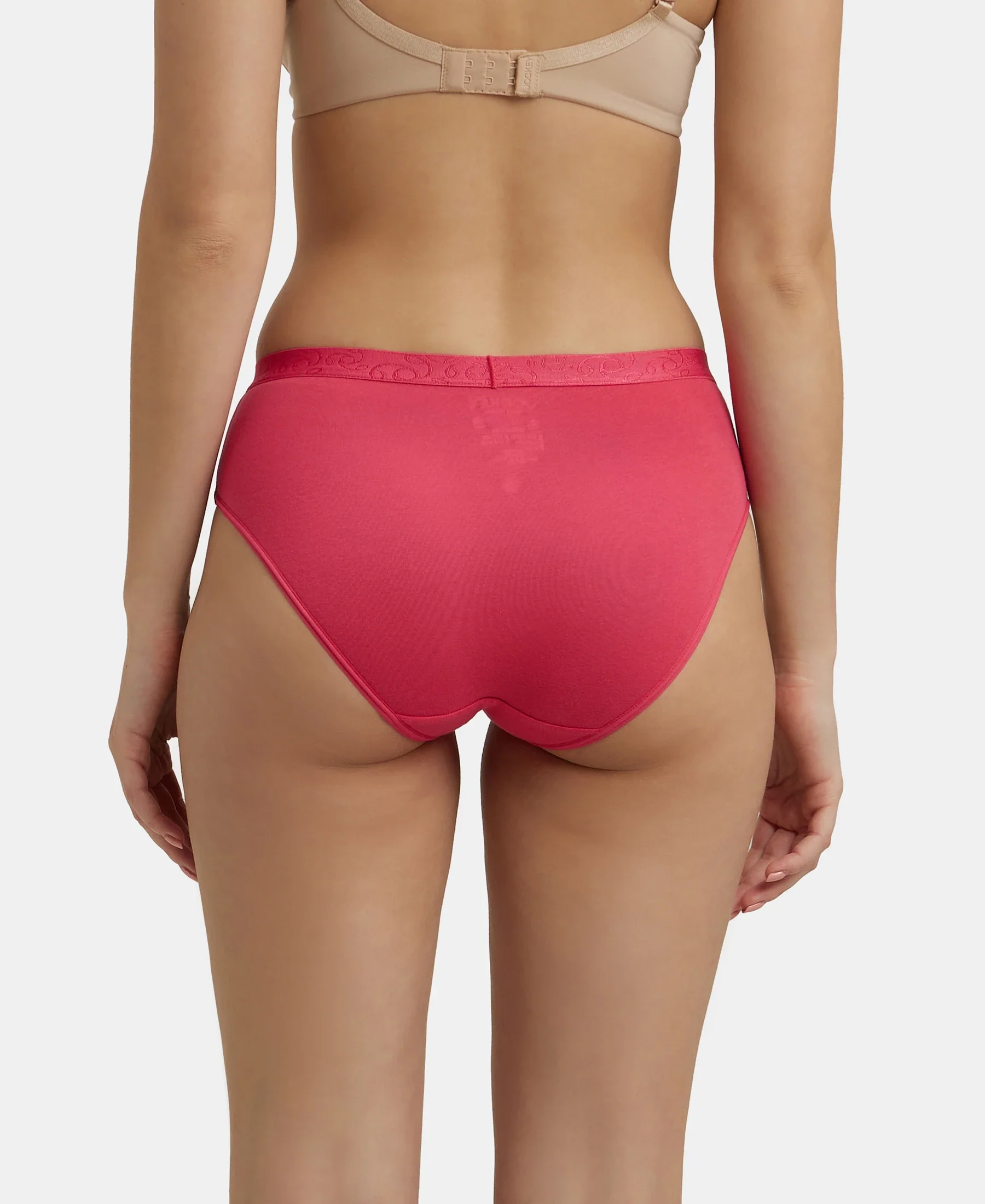 High Coverage Super Combed Cotton Elastane Stretch Hipsters with Ultra soft Exposed Waistband - Assorted - Image 7