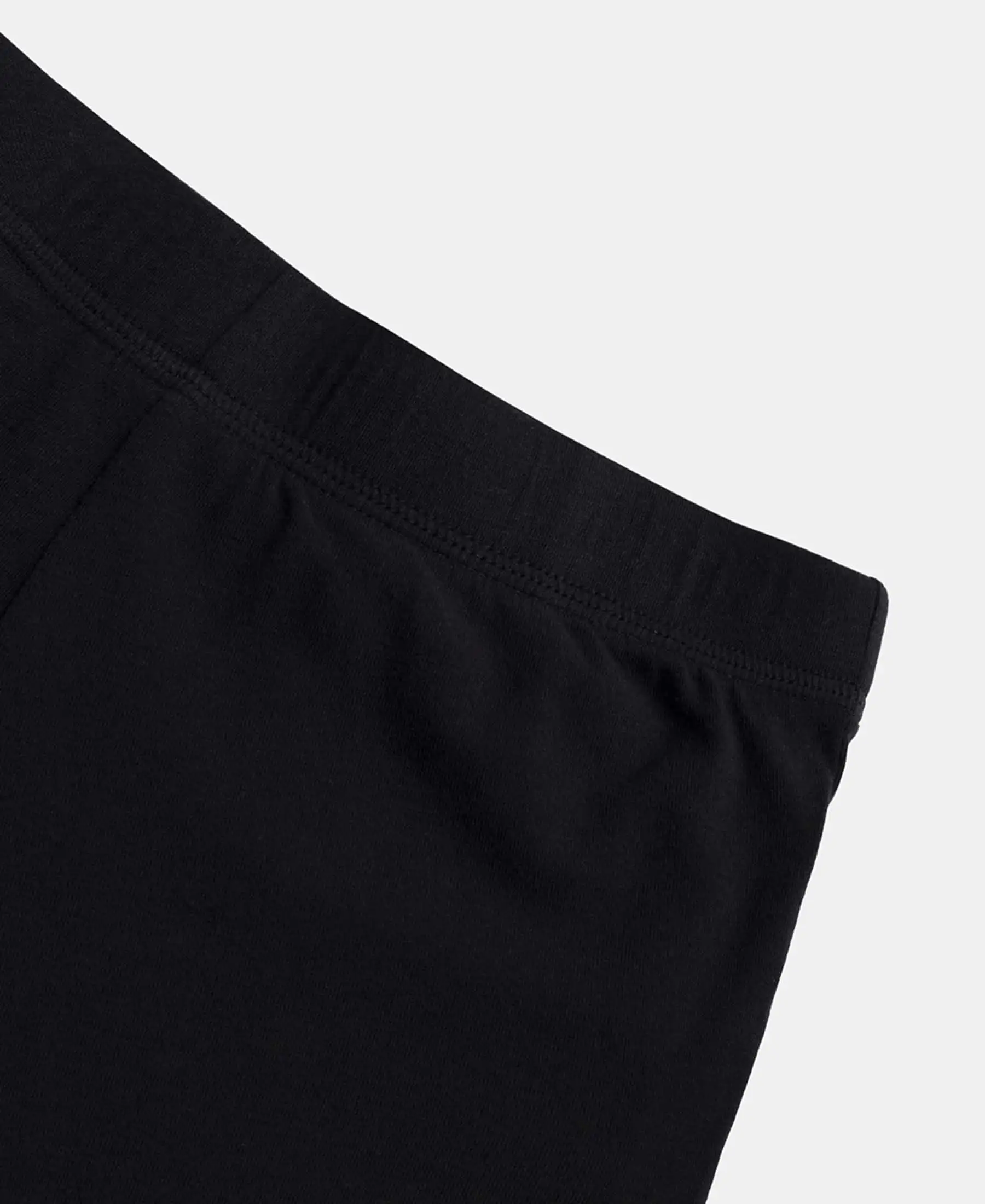High Coverage Super Combed Cotton Elastane Stretch Shorties With Concealed Waistband - Black - Image 10