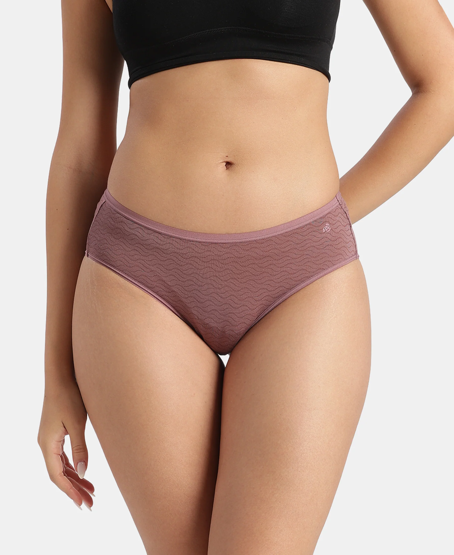 High Coverage TENCEL™ Micro Modal Elastane Stretch Hipster with Ultrasoft Waistband - Assorted (Pack of 3) - Image 6