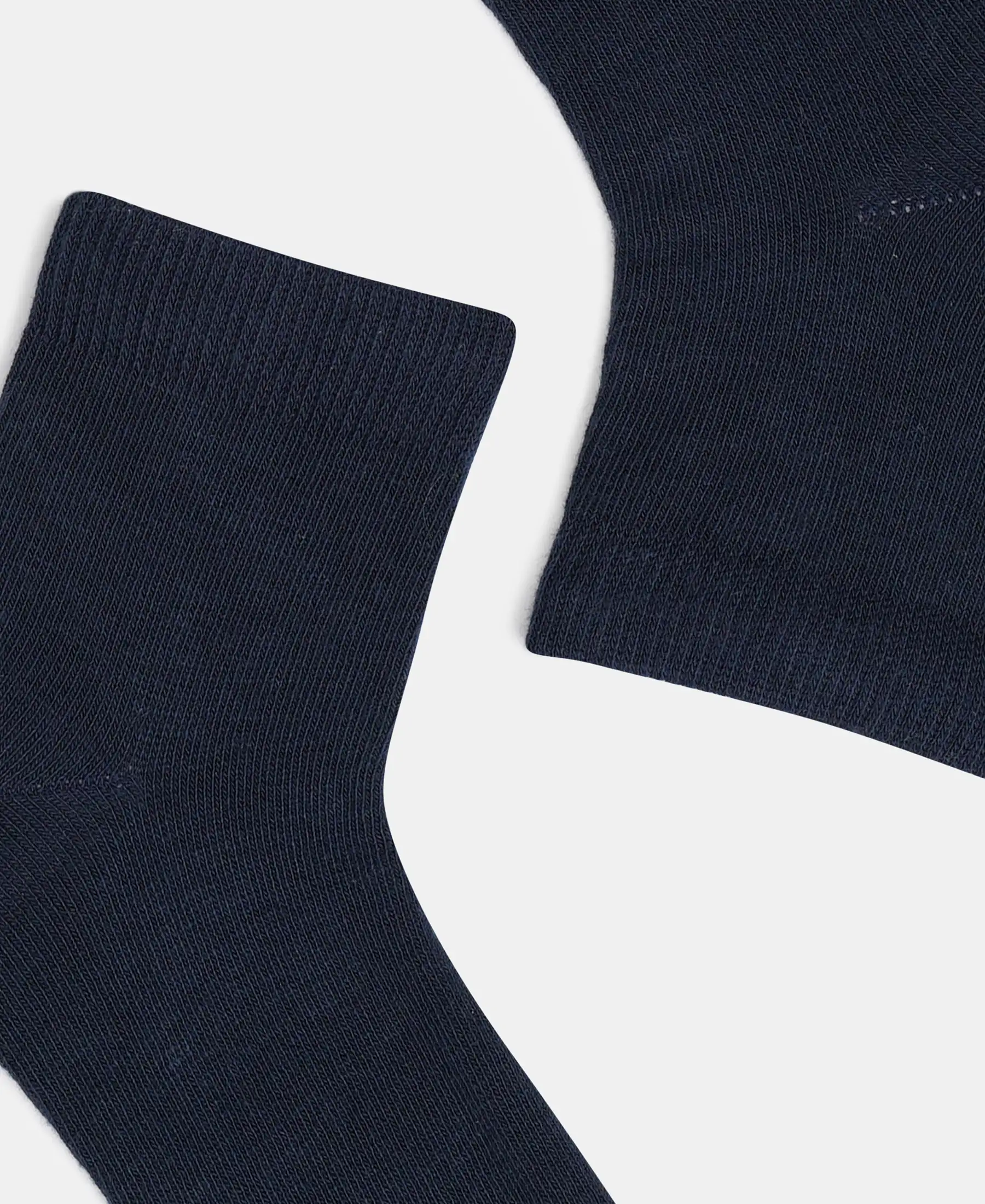 Kid's Compact Cotton Stretch Solid Ankle Length Socks With StayFresh Treatment - Navy (Pack of 2) - Image 3