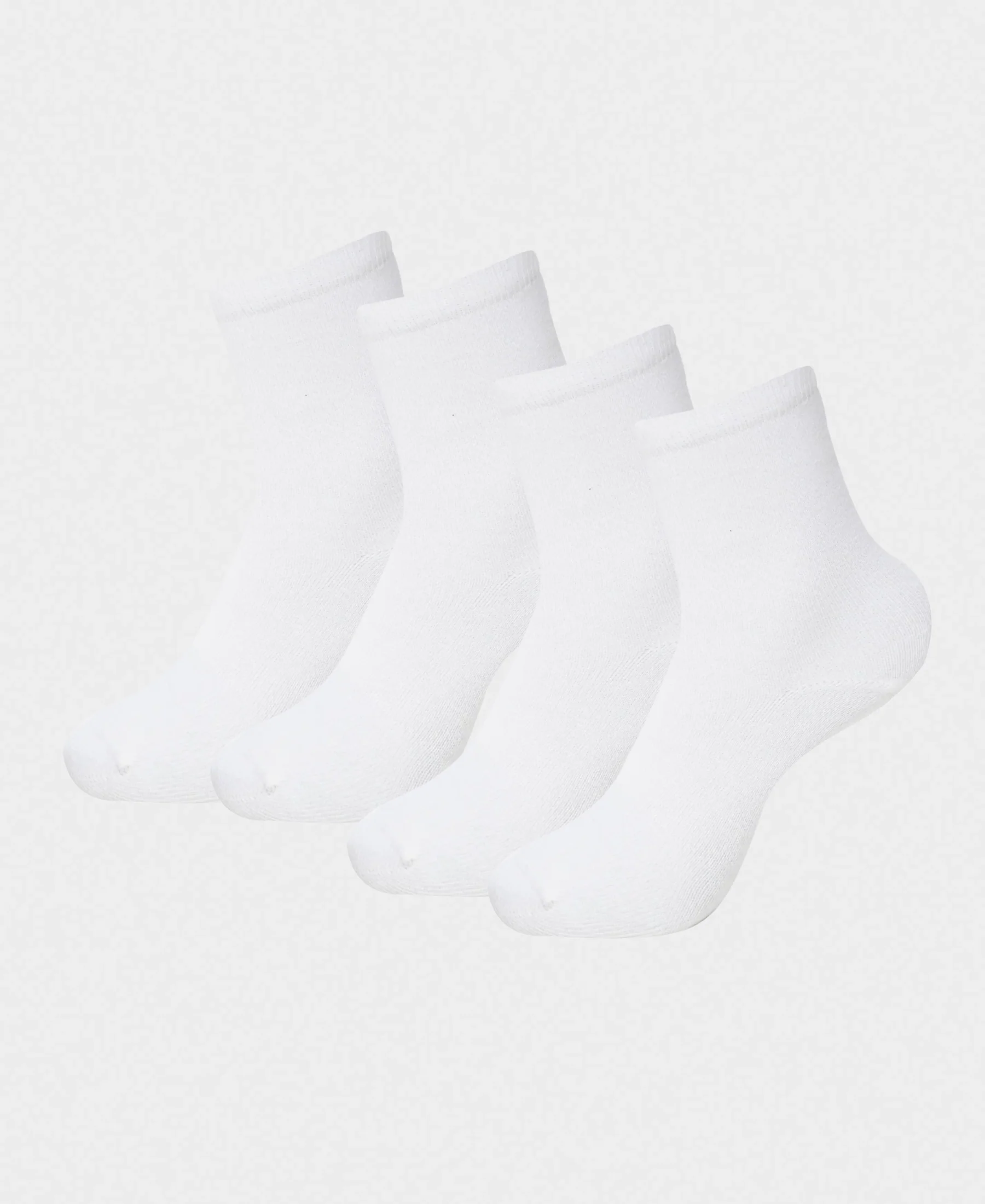 Kid's Compact Cotton Stretch Solid Ankle Length Socks With StayFresh Treatment - White (Pack of 2) - Image 5