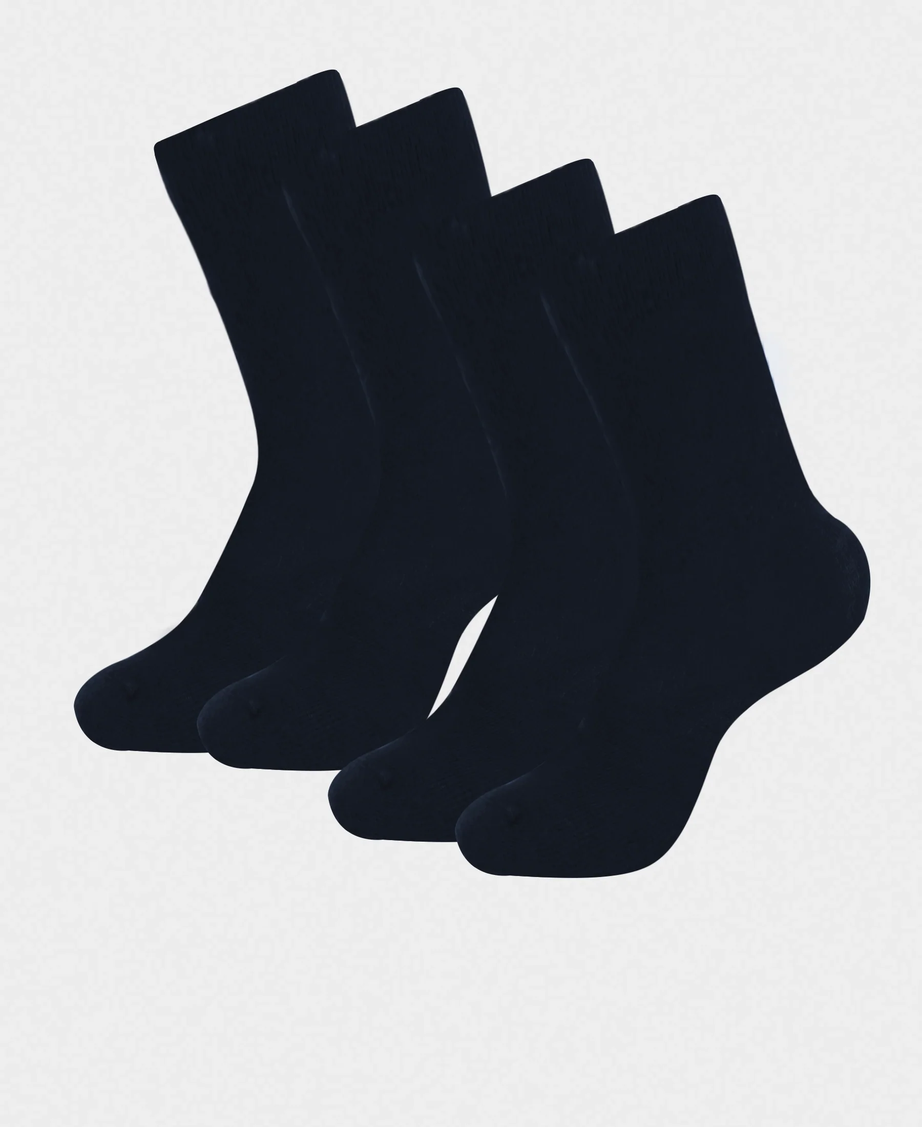 Kid's Compact Cotton Stretch Solid Knee Length Socks With StayFresh Treatment - Navy (Pack of 2) - Image 5