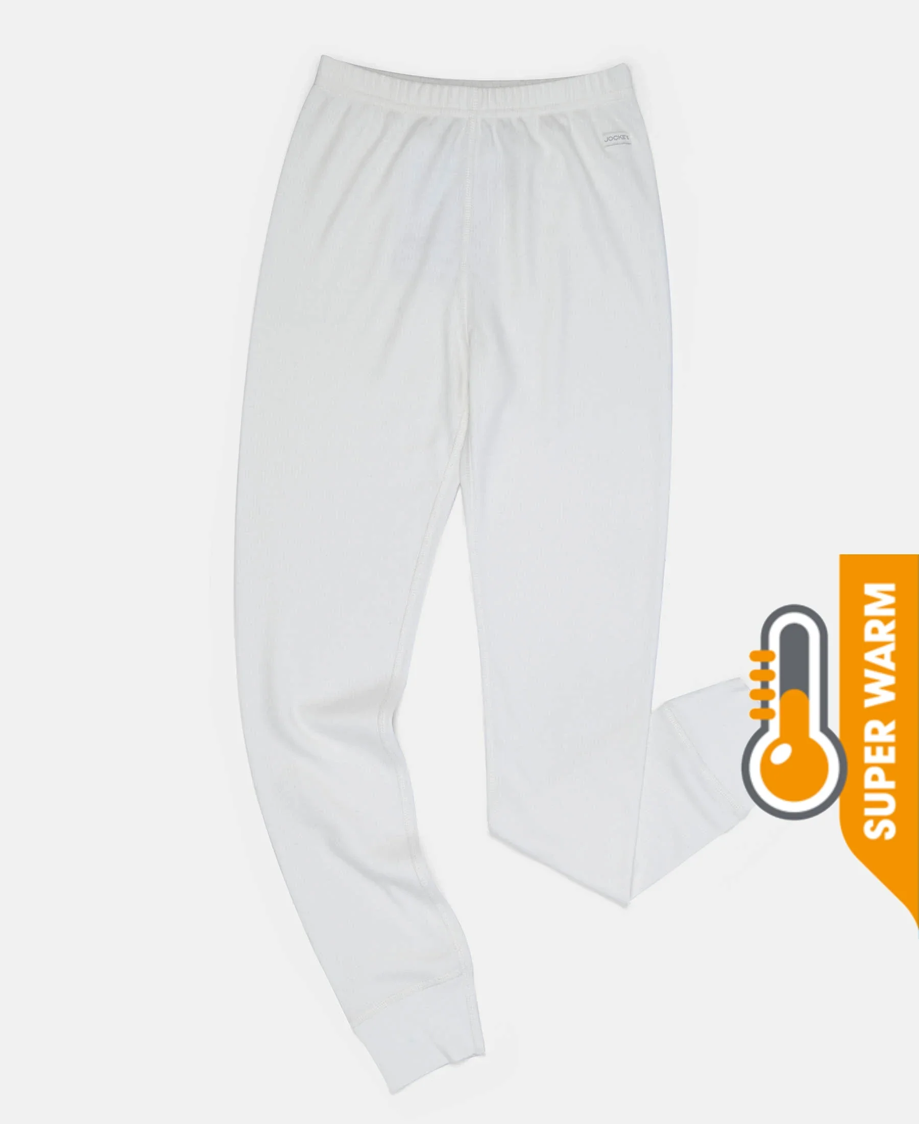 Super Warm Kid's Super Combed Cotton Rich Brushed Thermal Long John with StayWarm Treatment - Off White - Image 5
