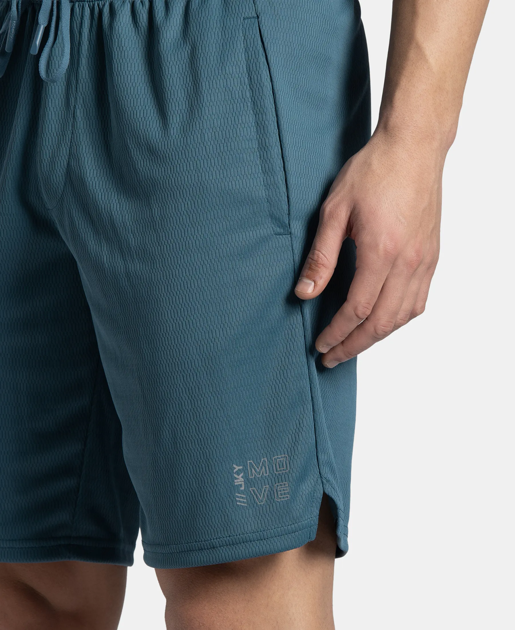 Lightweight and Breathable Microfiber Shorts with StayFresh Treatment - Indian Teal - Image 8