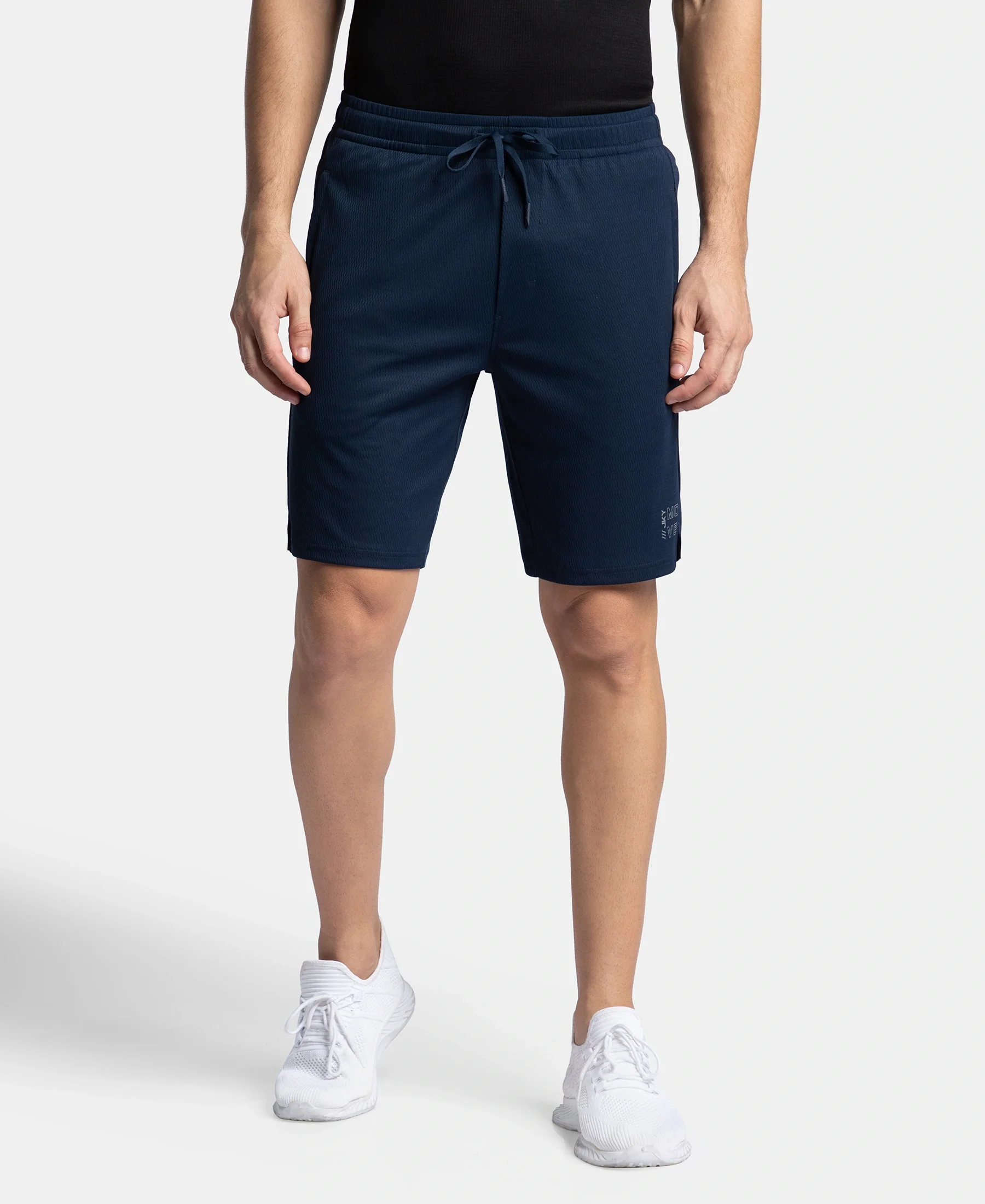 Lightweight and Breathable Microfiber Shorts with StayFresh Treatment - Navy