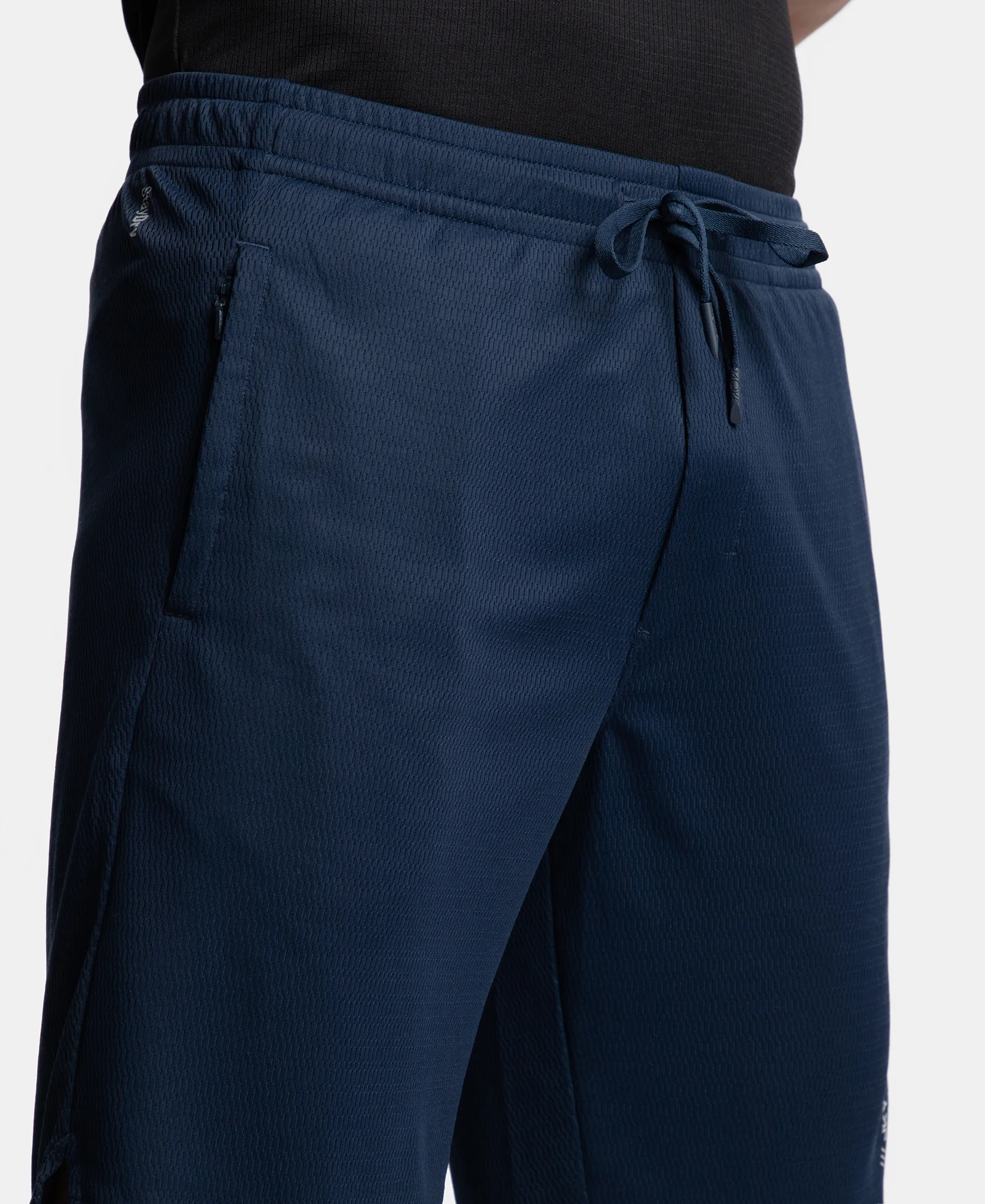 Lightweight and Breathable Microfiber Shorts with StayFresh Treatment - Navy - Image 7