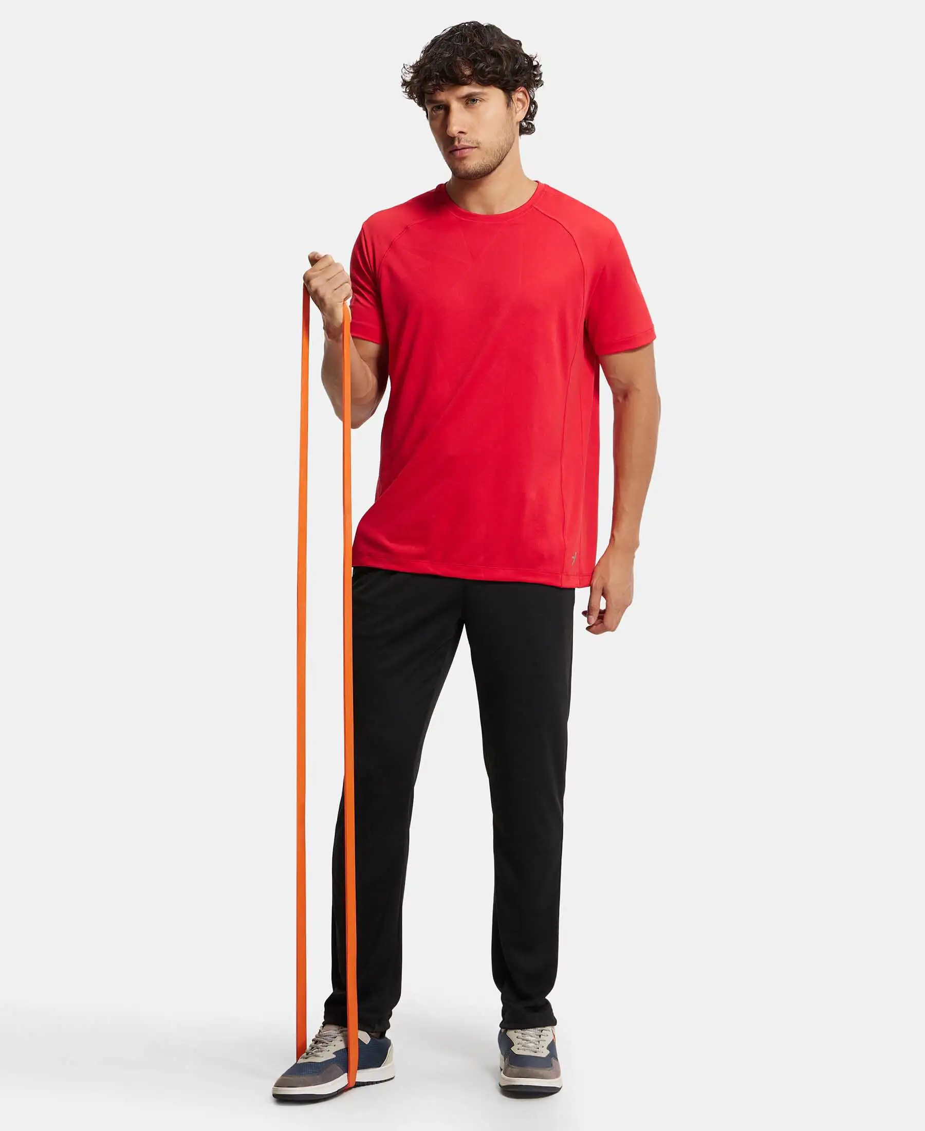 Lightweight Microfiber Trackpant with Zipper Pockets and StayFresh Treatment - Black - Image 6