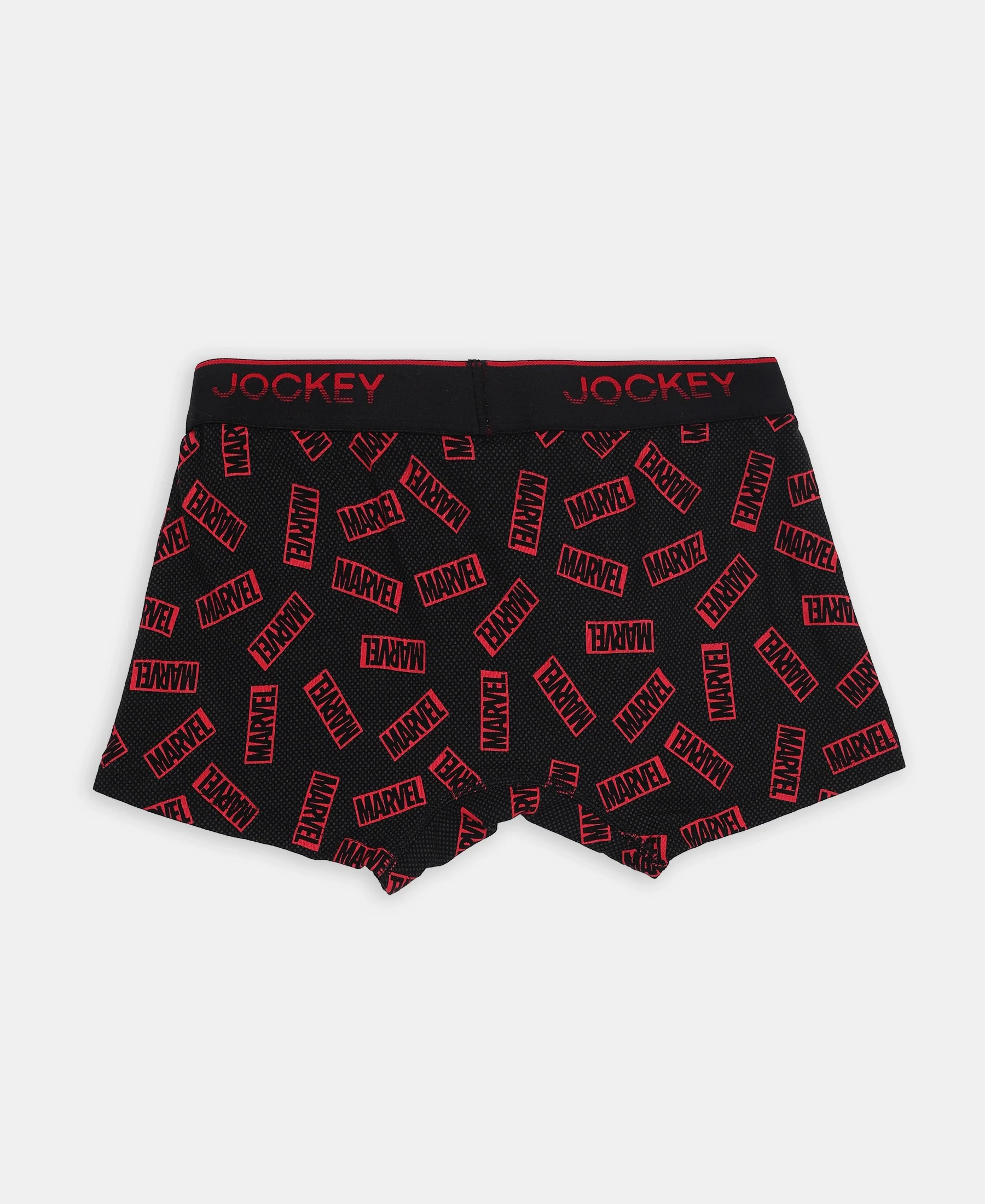 Marvel Avengers Super Combed Cotton Elastane Stretch Printed Trunk with Ultrasoft Waistband - Monument & Black (Pack of 2) - Image 7