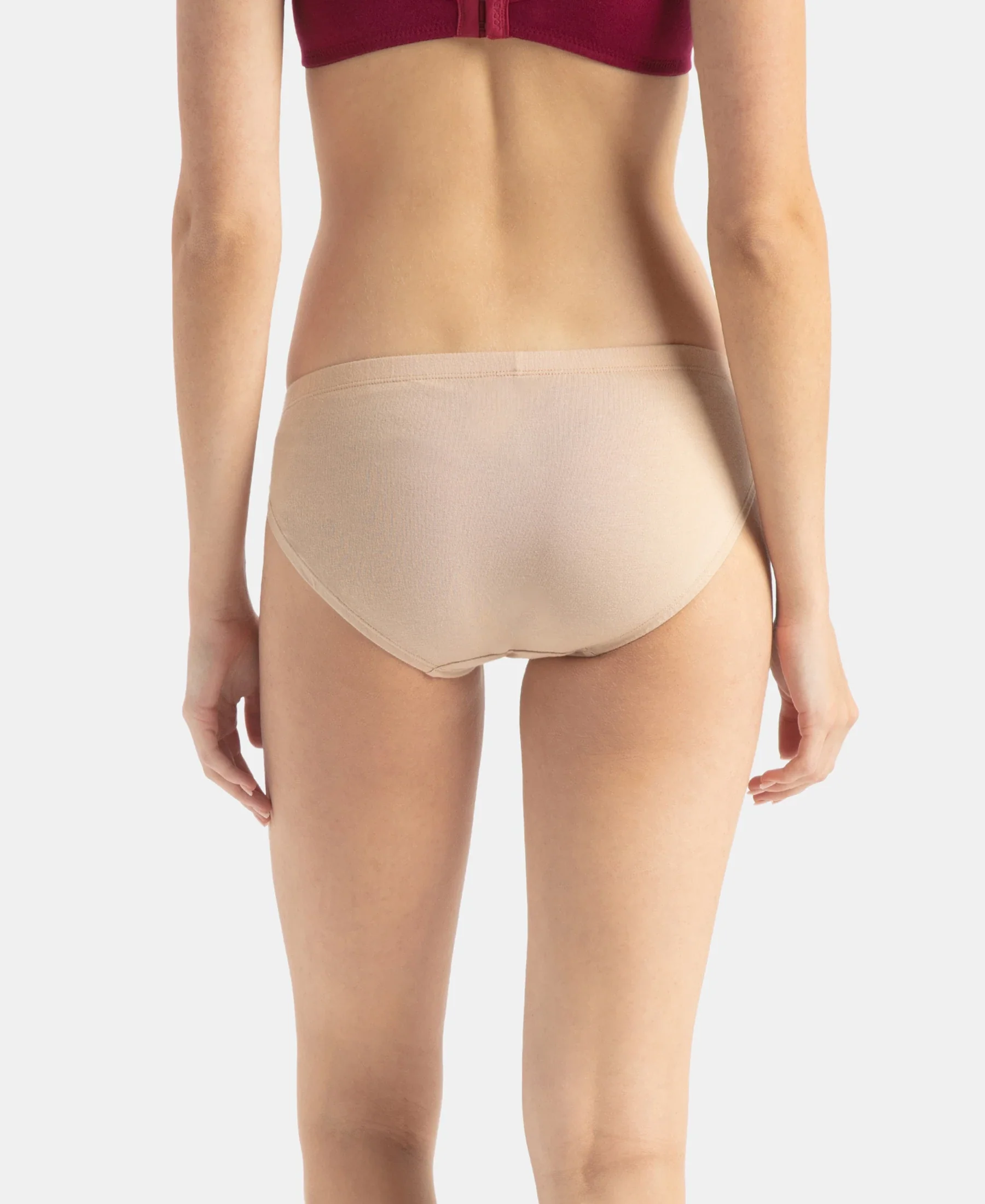 Medium Coverage Super Combed Cotton Elastane Stretch Mid Waist Bikini With Concealed Waistband and StayFresh Treatment - Assorted Colors (Pack of 3) - Image 11