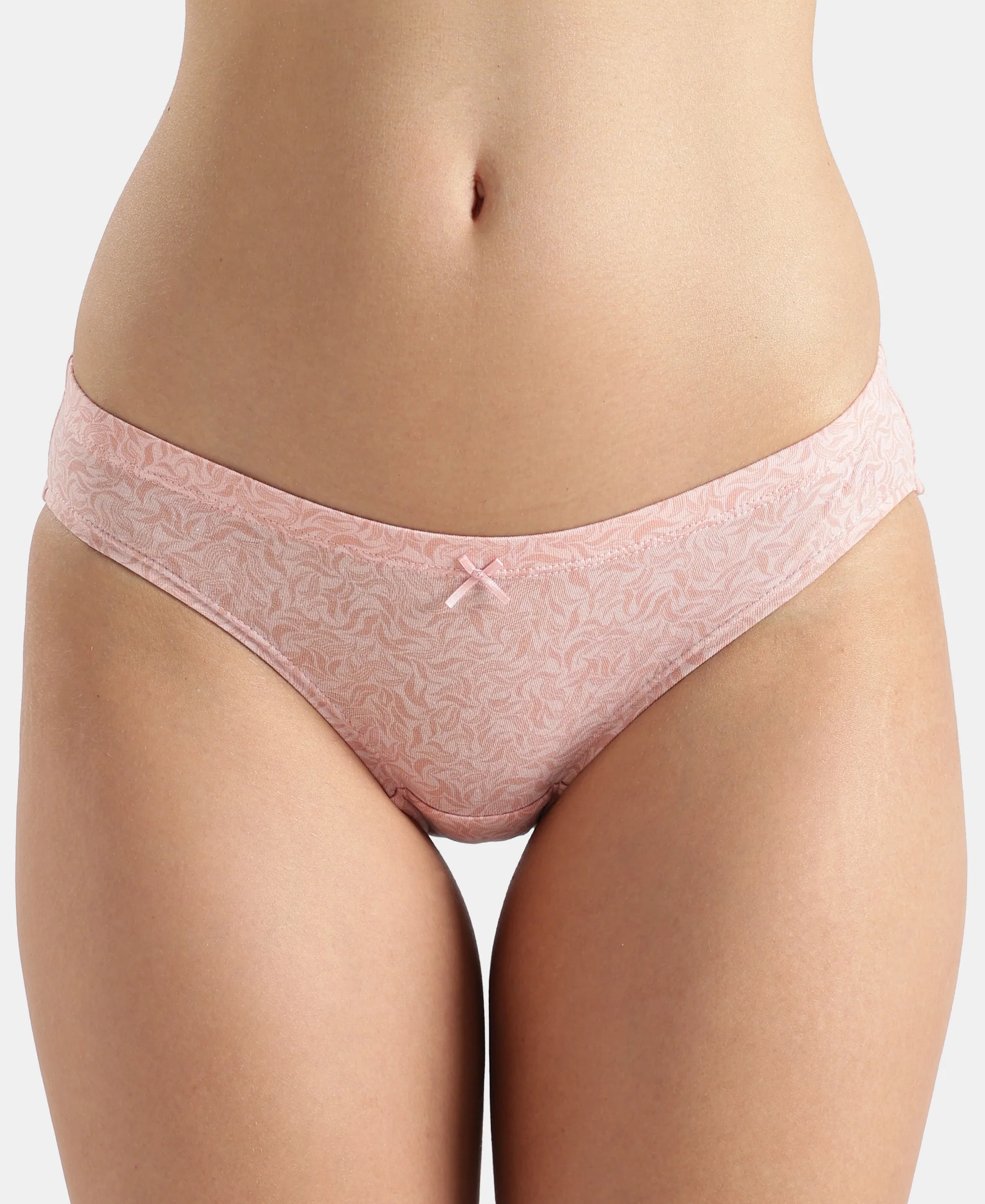 Medium Coverage Super Combed Cotton Elastane Stretch Mid Waist Bikini With Concealed Waistband and StayFresh Treatment - Assorted Prints (Pack of 3) - Image 23