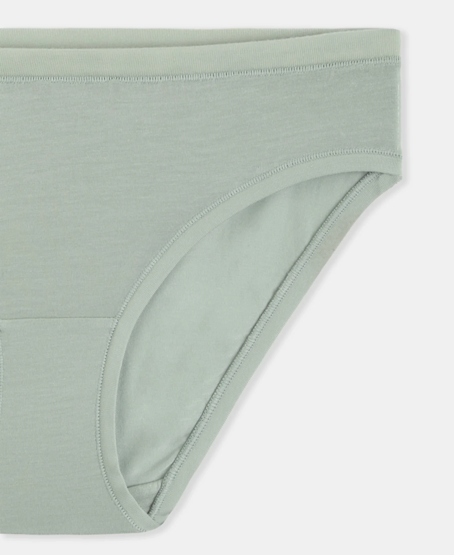 Medium Coverage Tencel Lyocell Elastane Stretch Mid Waist Bikini With Concealed Waistband and StayFresh Treatment - Iceberg Green - Image 8