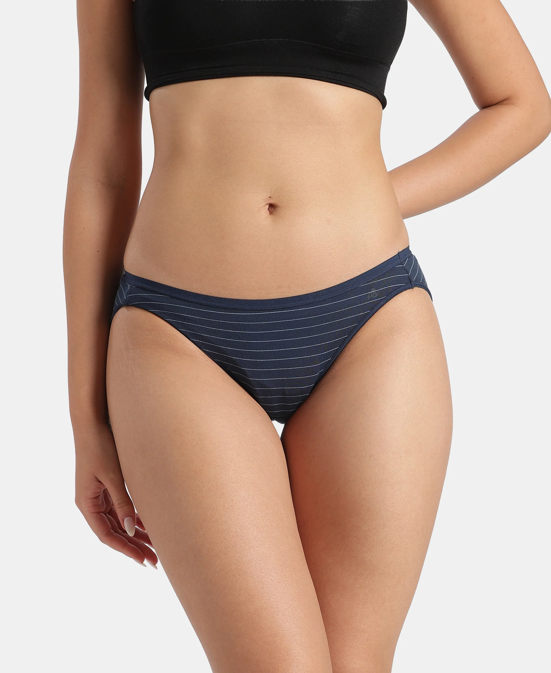 Medium Coverage TENCEL™ Micro Modal Elastane Stretch Bikini With Ultrasoft Waistband - Assorted (Pack of 3) - Image 3