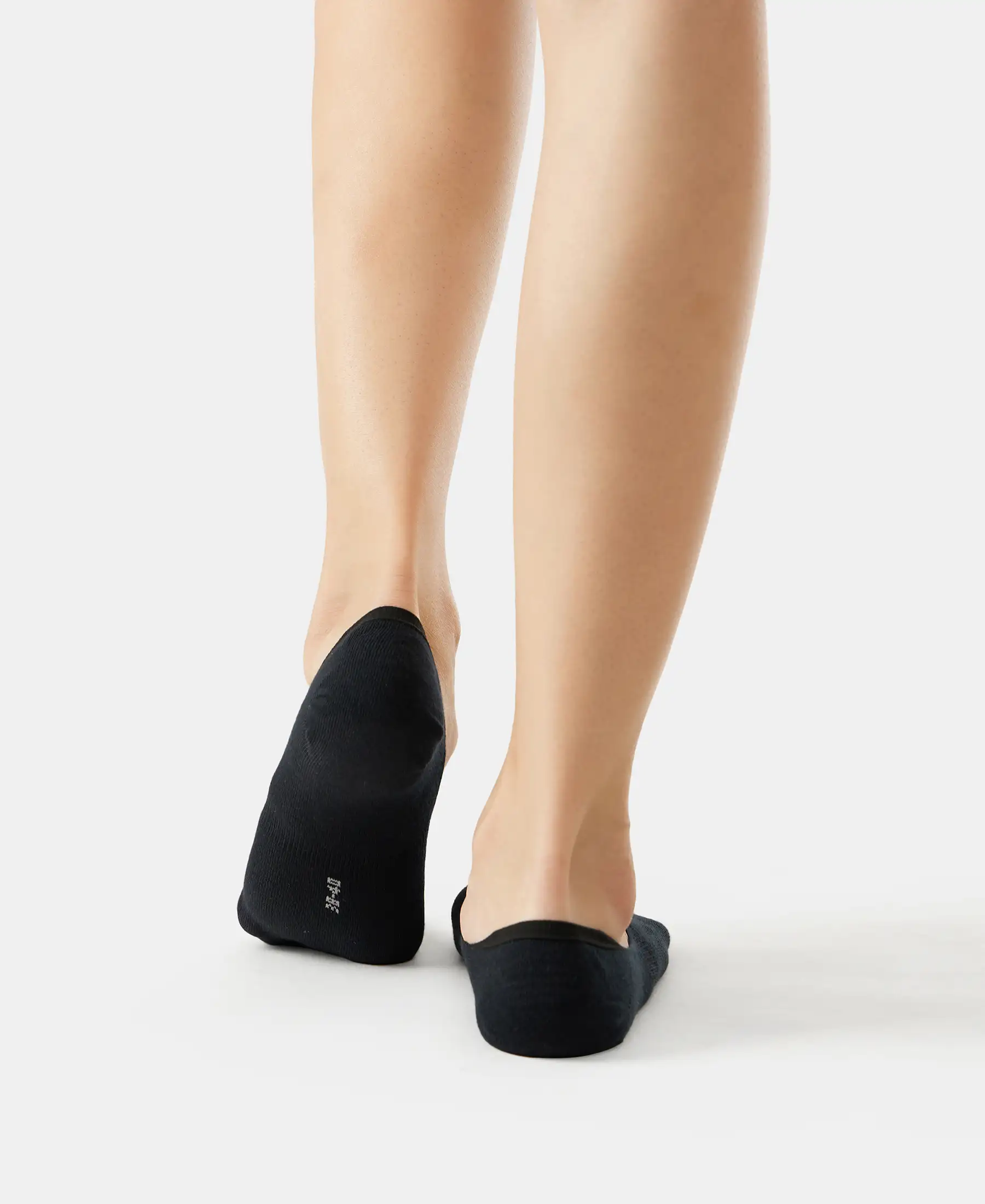 Compact Cotton Stretch No Show Socks with StayFresh Treatment - Black - Image 6