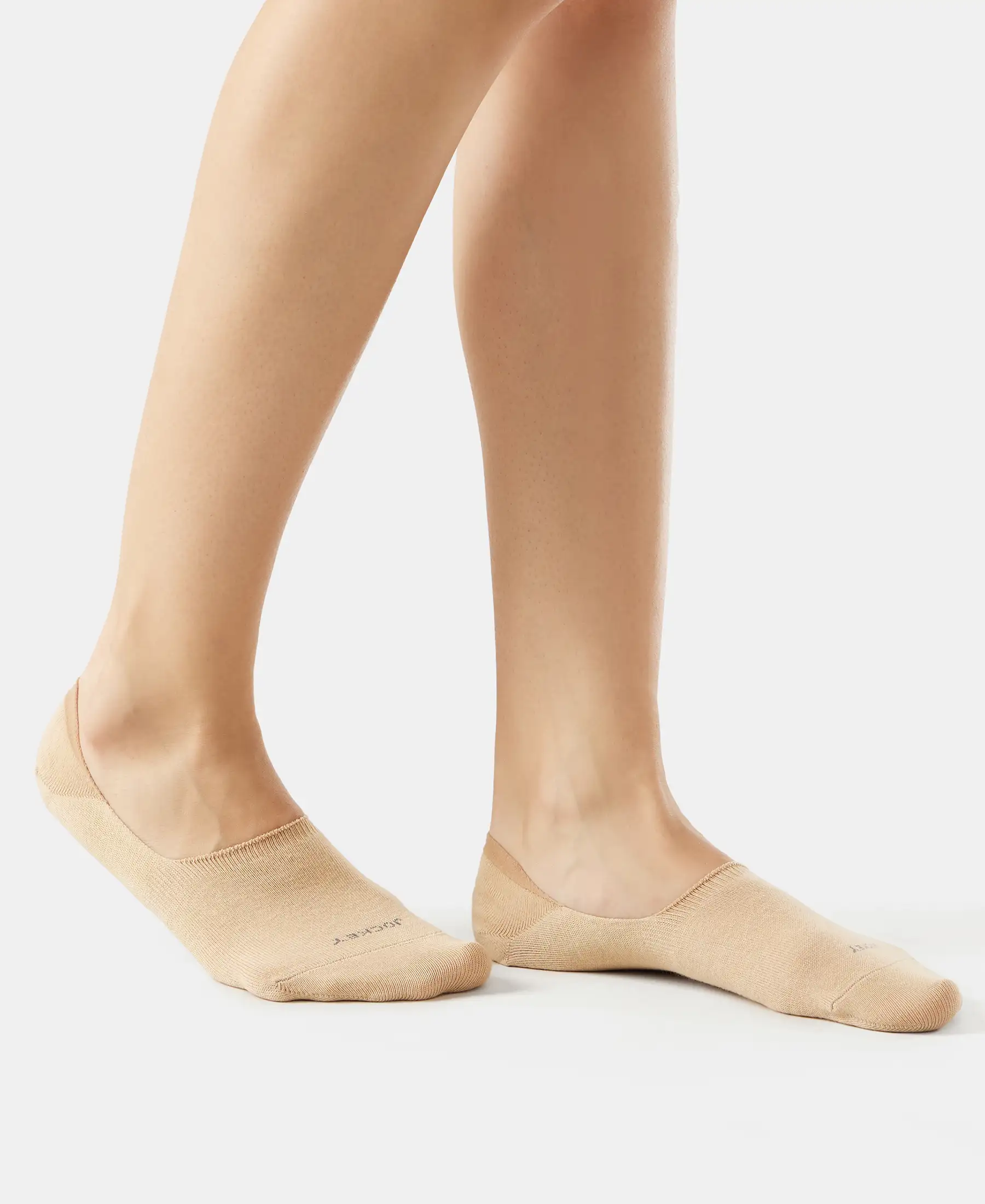 Compact Cotton Stretch No Show Socks with StayFresh Treatment - Skin - Image 3