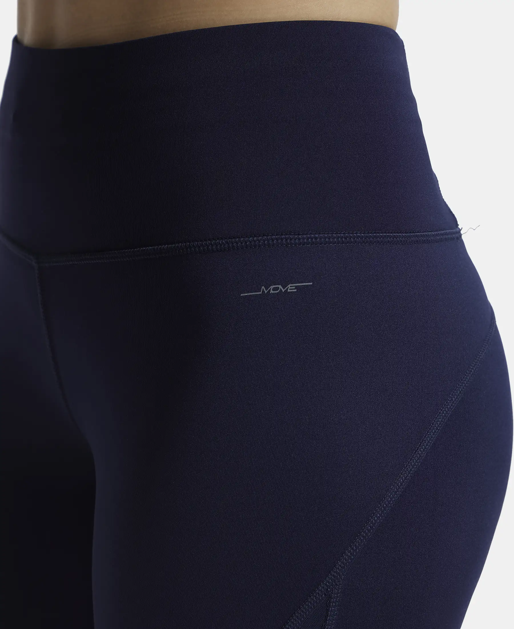 Microfiber Elastane Stretch Slim Fit Capri with Back Waistband Pocket - Peacoat - Image 7
