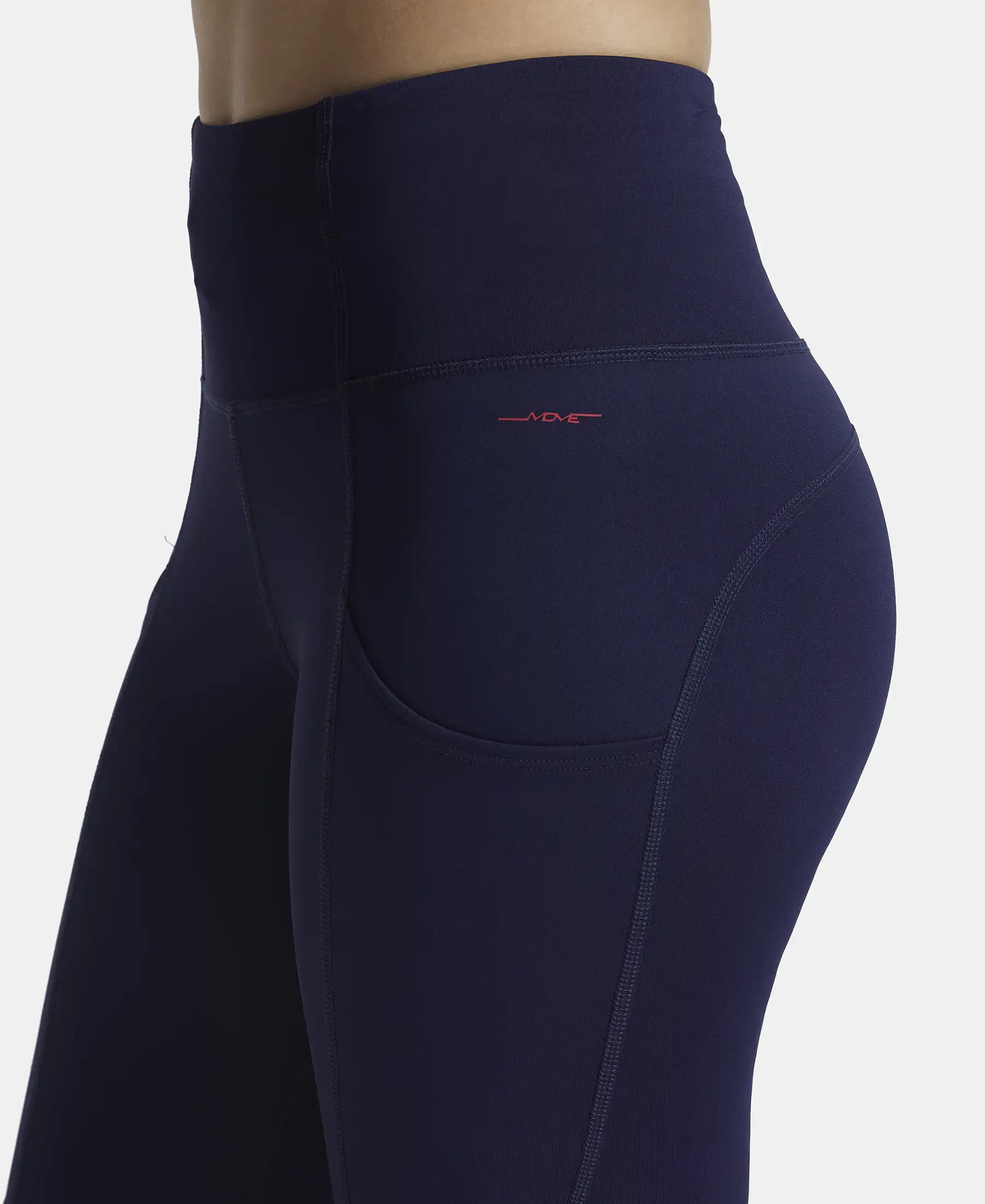 Microfiber Elastane Stretch Slim Fit Shorts with Side Pockets - Peacoat - Image 7