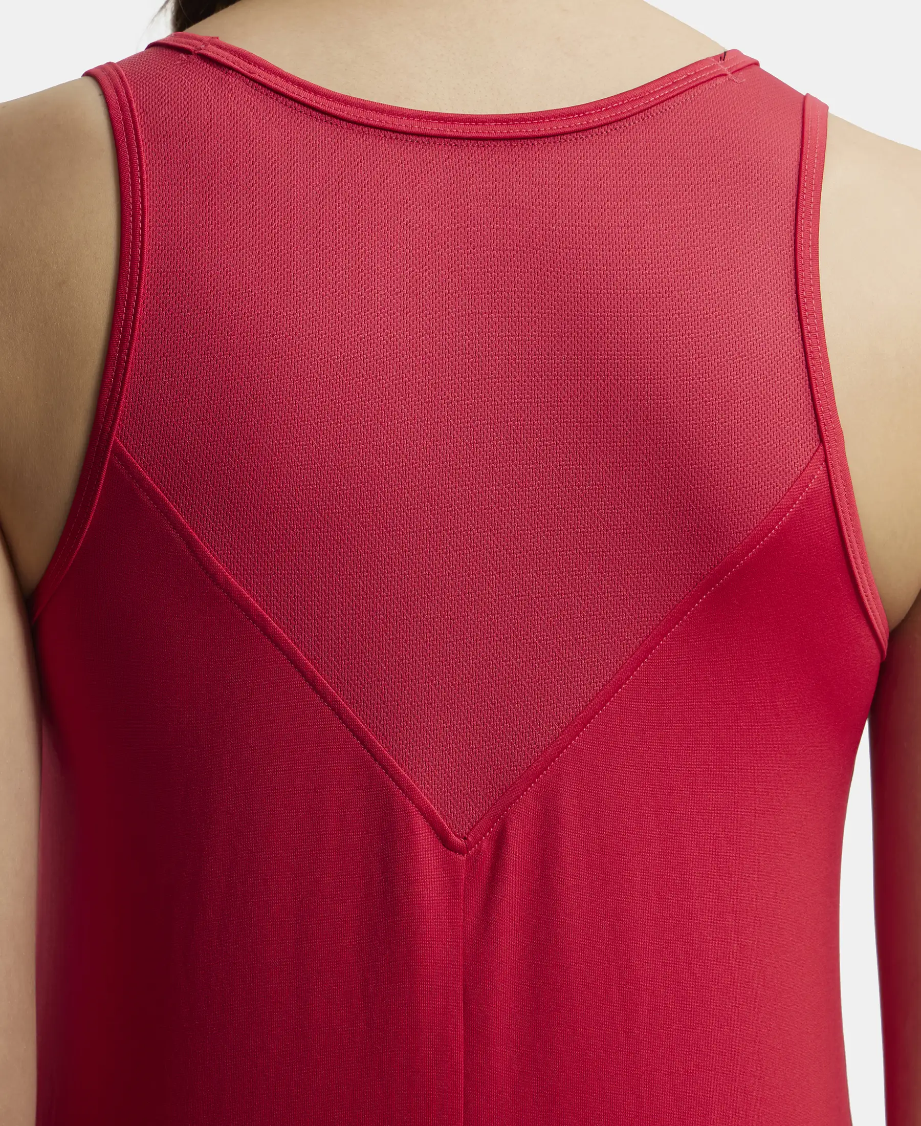 Microfiber Fabric Graphic Printed Tank Top With Breathable Mesh - Virtual Pink - Image 9